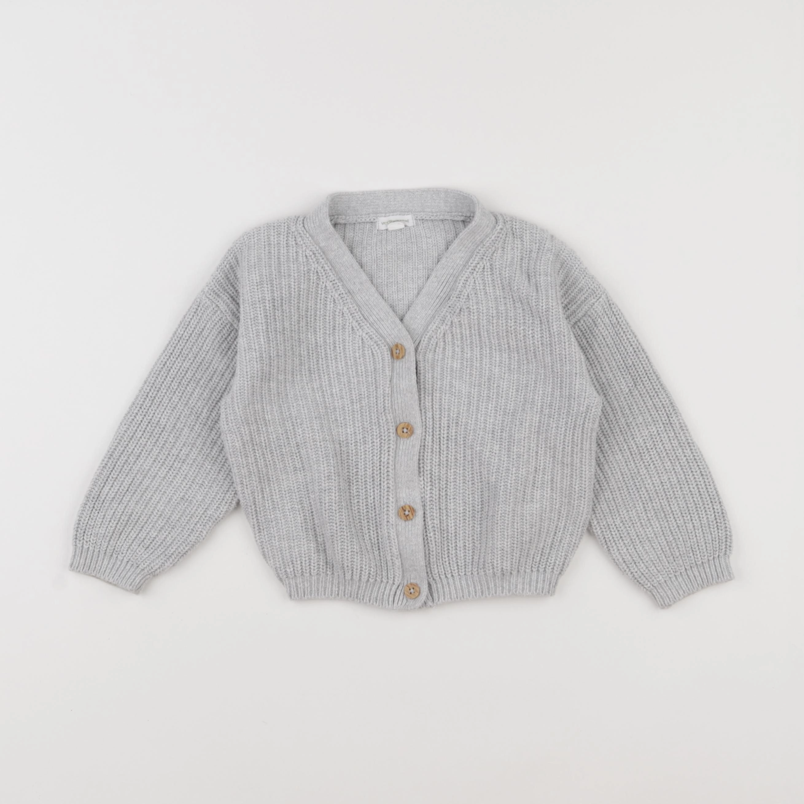 Vertbaudet - gilet gris - 2 ans