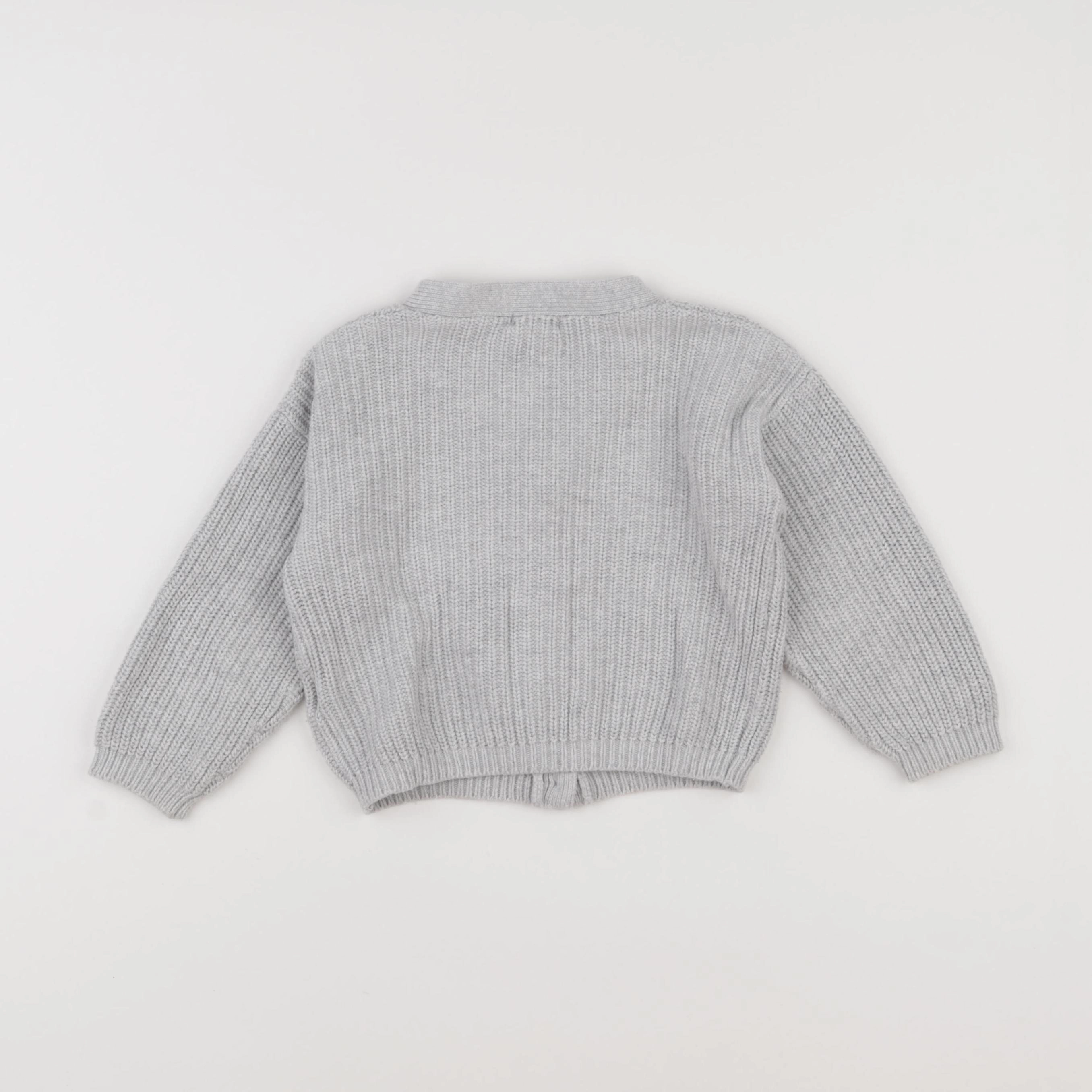 Vertbaudet - gilet gris - 2 ans