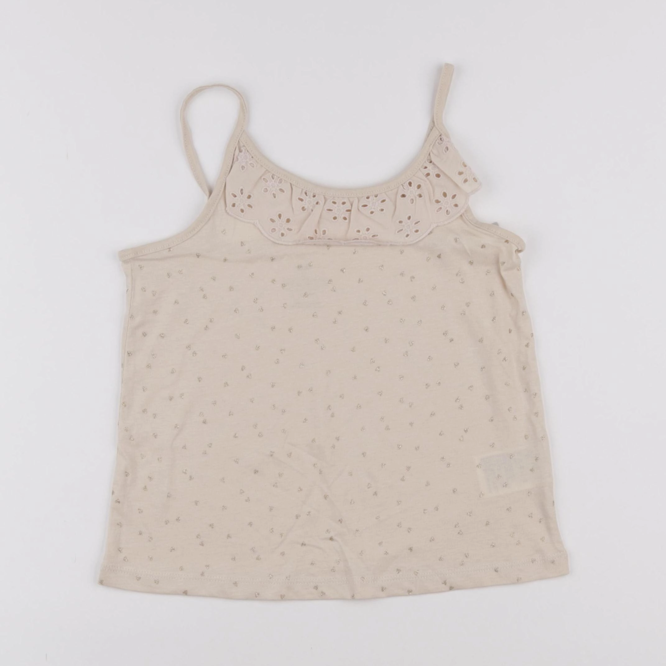 H&M - débardeur beige - 6/8 ans