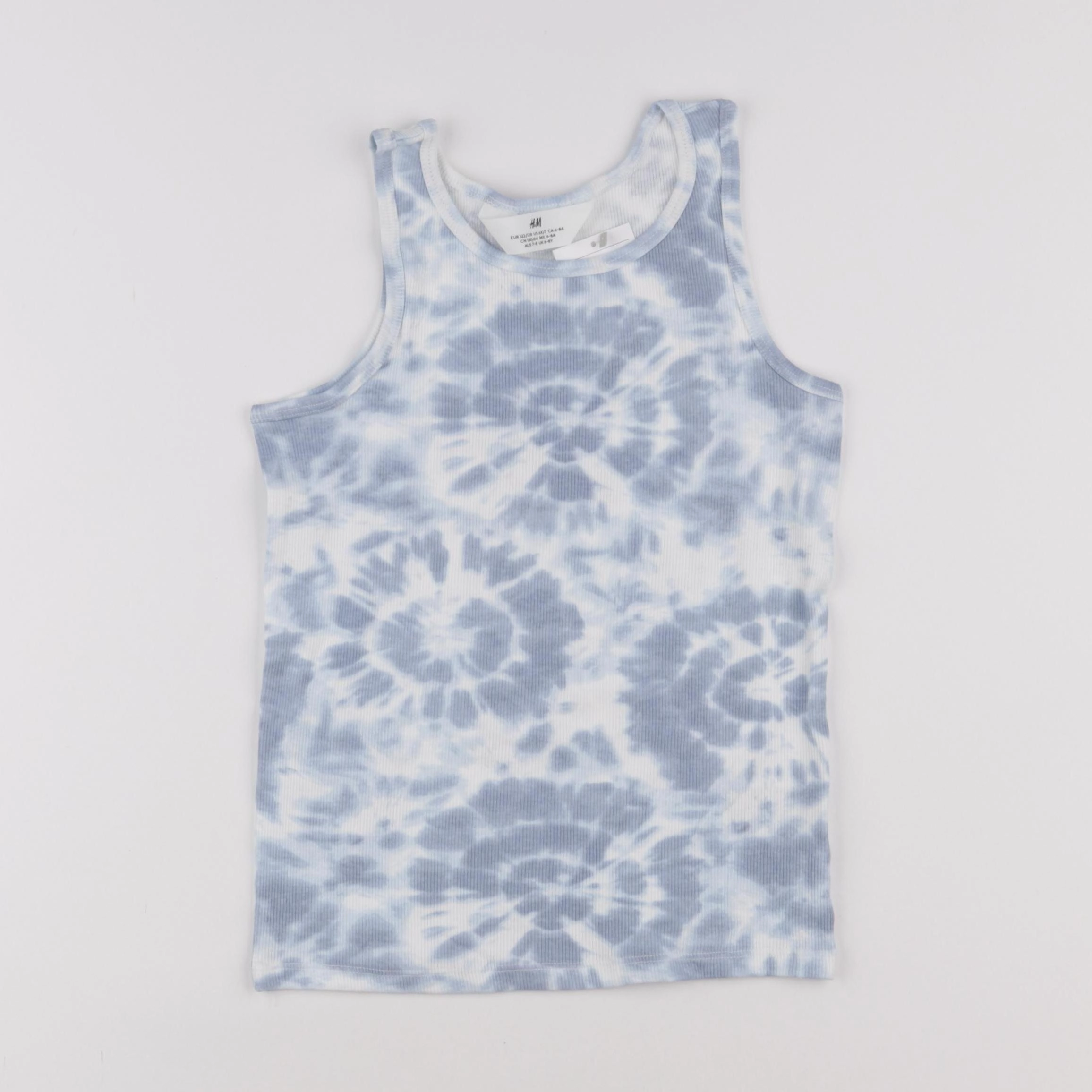 H&M - débardeur bleu - 6/8 ans