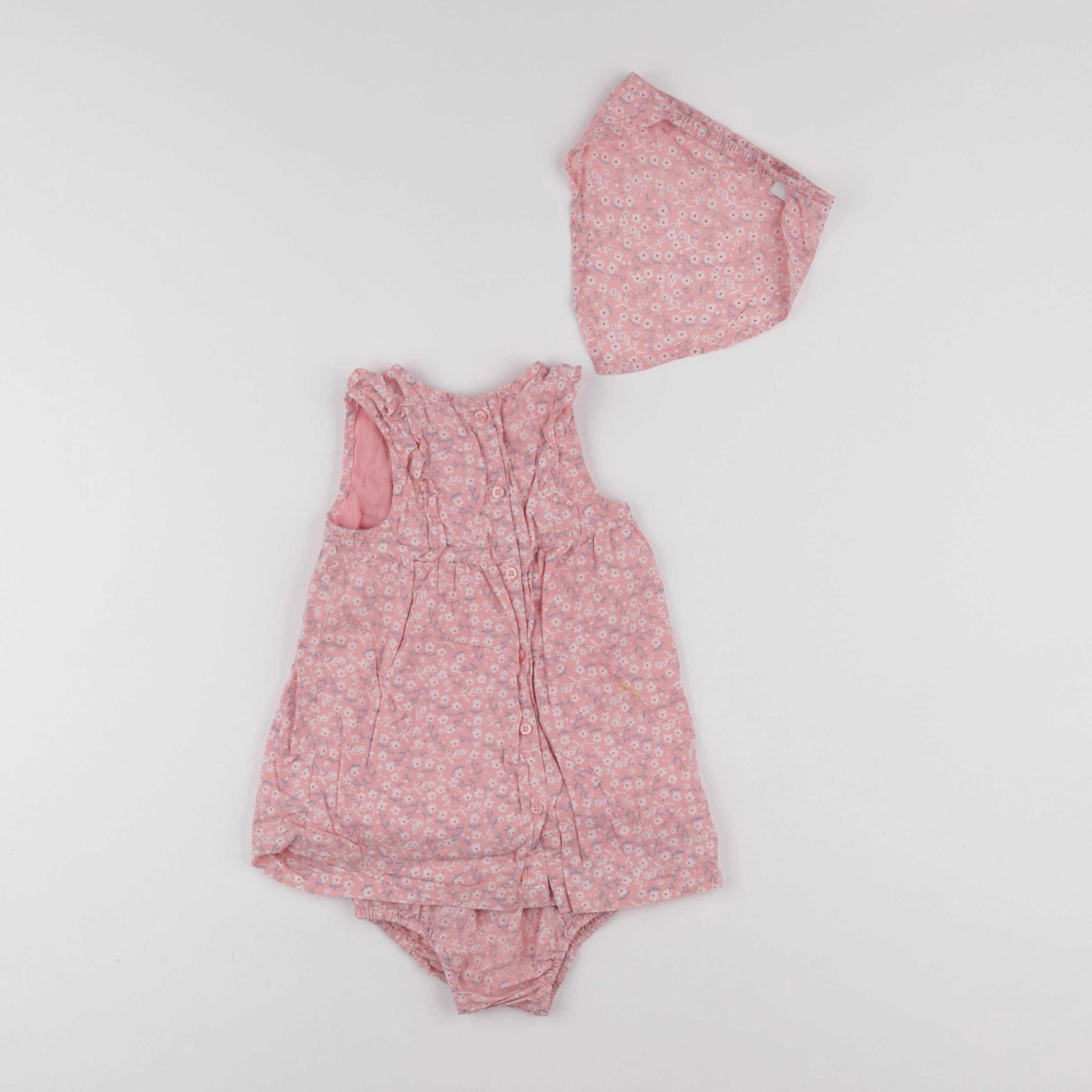 Cadet Rousselle - ensemble rose - 12 mois