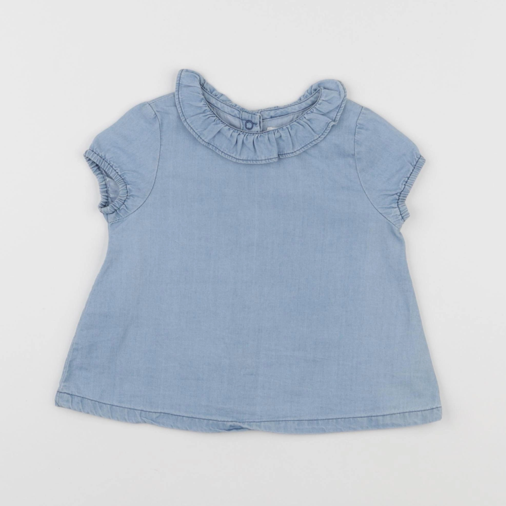 Eden & Victor - blouse bleu - 9 mois