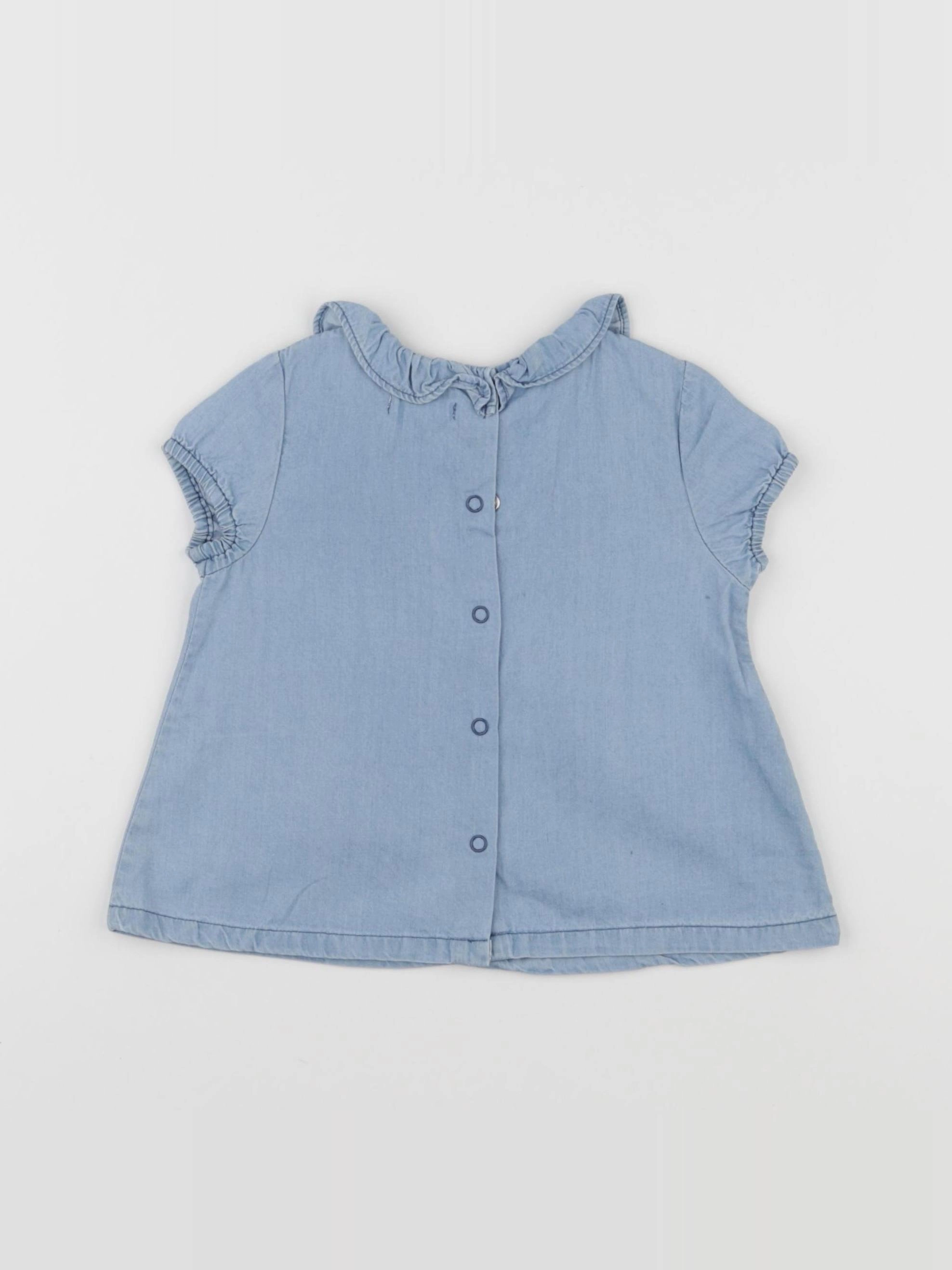 Eden & Victor - blouse bleu - 9 mois