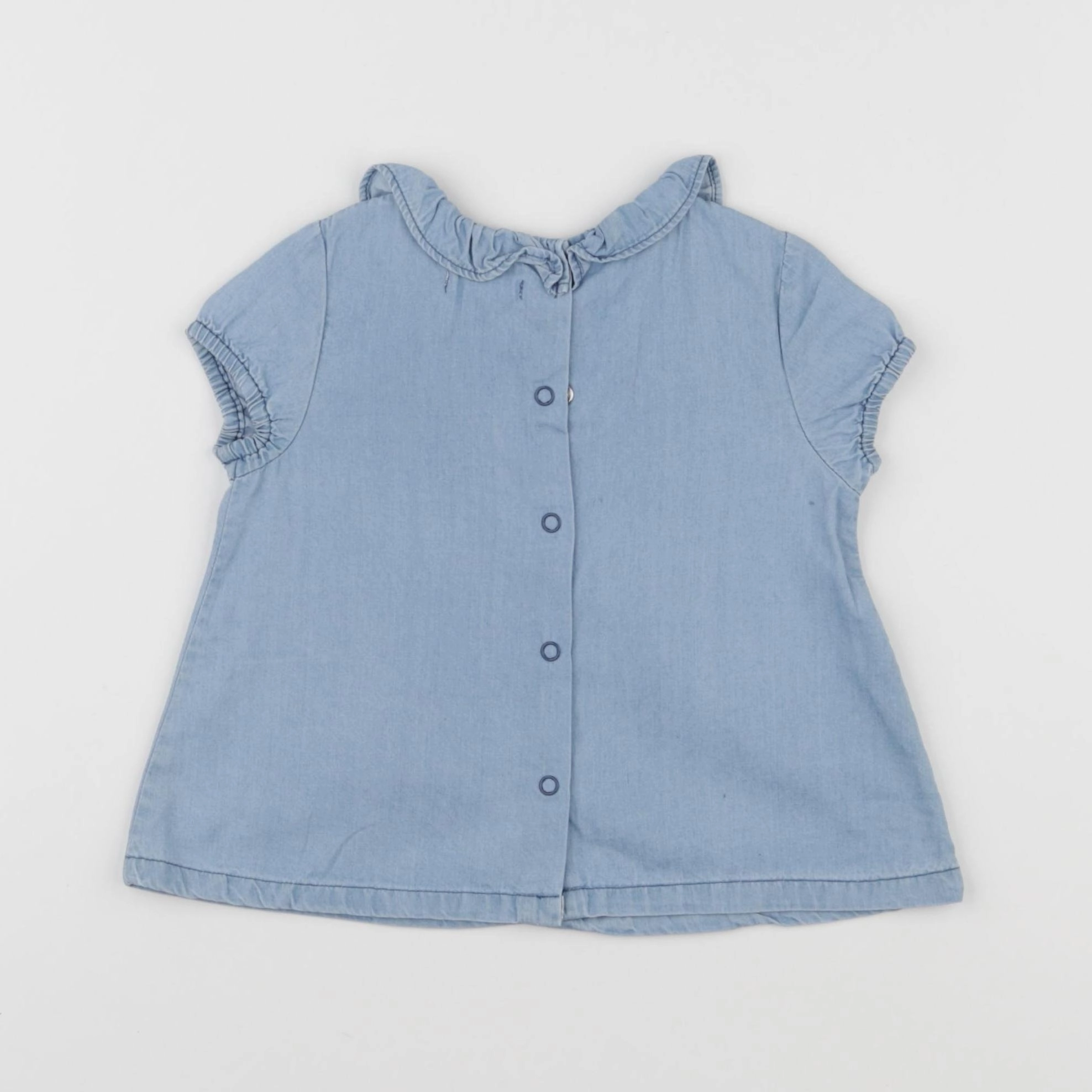Eden & Victor - blouse bleu - 9 mois