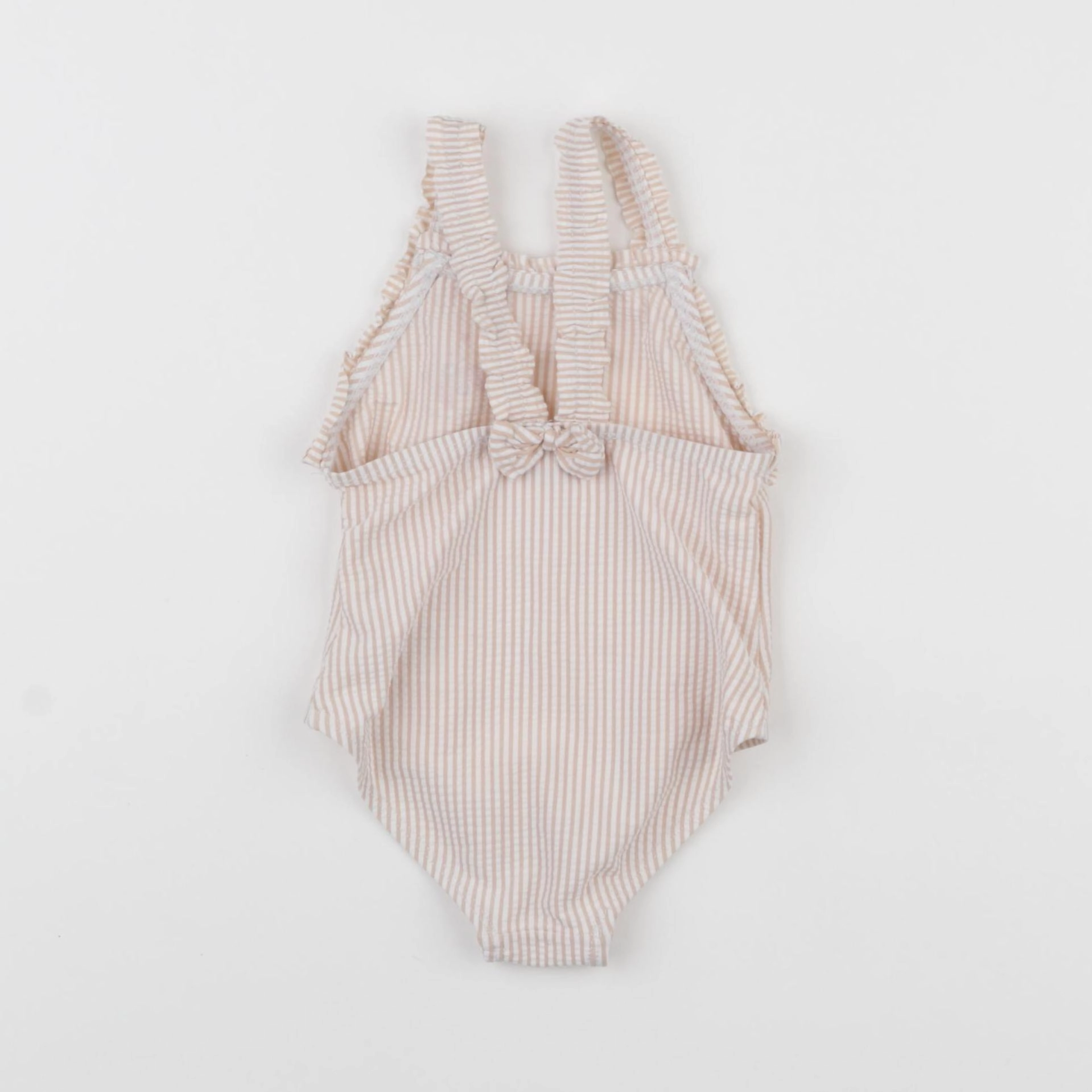 Vertbaudet - maillot de bain blanc, rose - 18 mois
