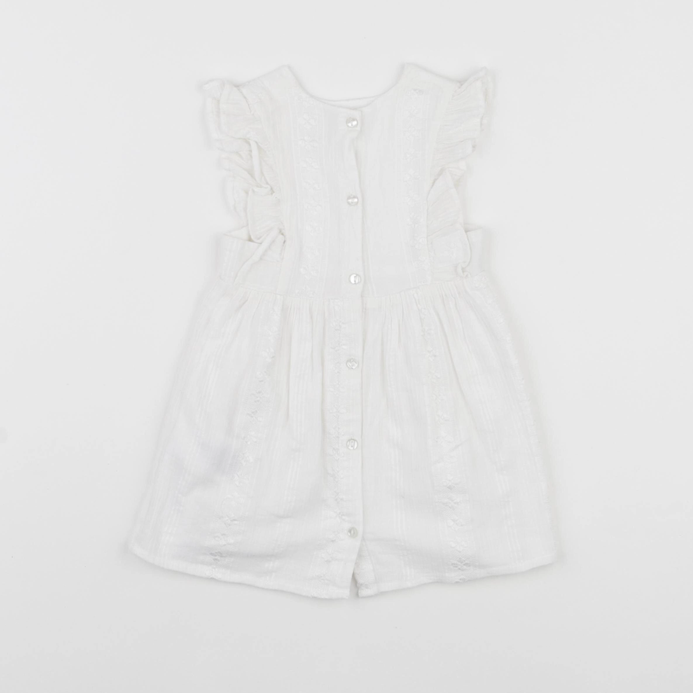 Carrément Beau - robe blanc - 12 mois