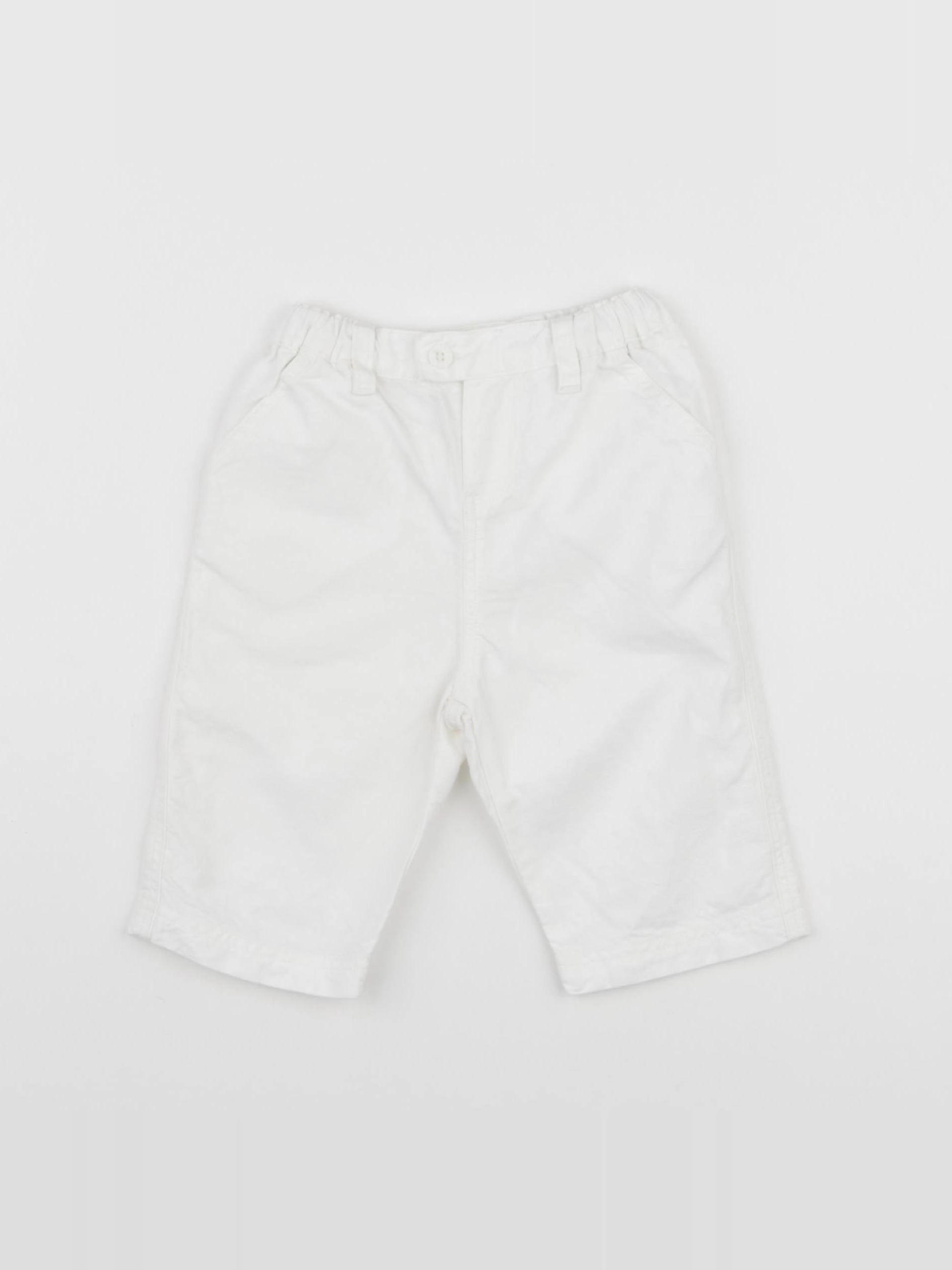 Petit Bateau - pantalon blanc - 3 mois