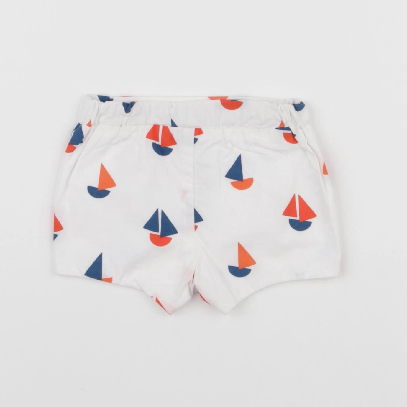 Jacadi - short blanc, bleu - 1 mois