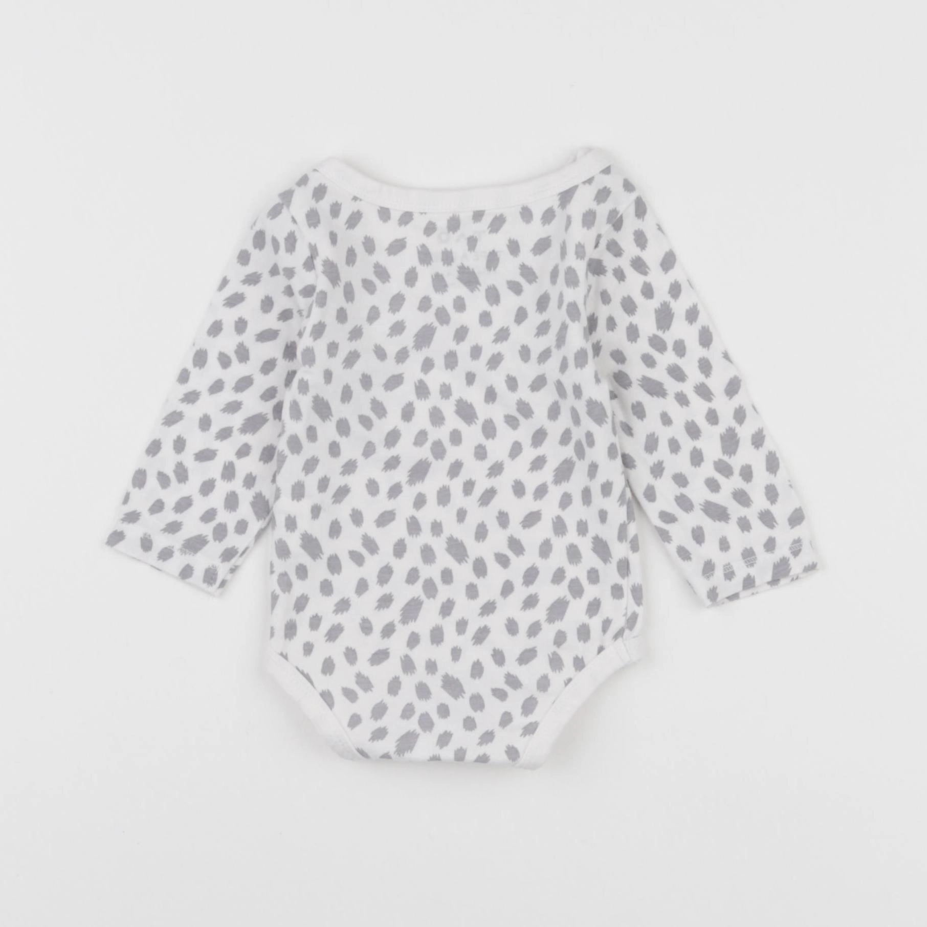 Tape à l'oeil - body gris, blanc - 3 mois