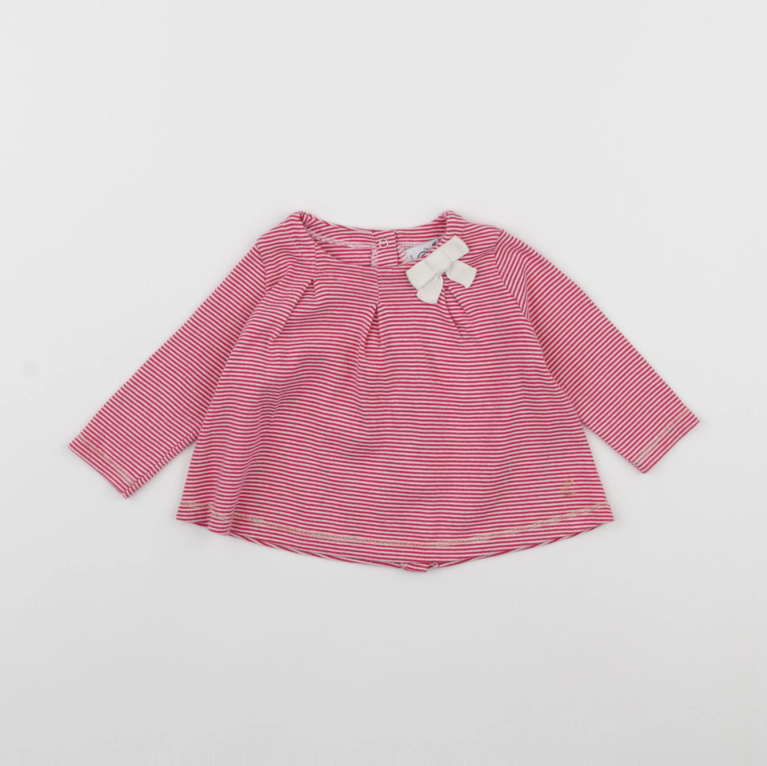 Petit Bateau - tee-shirt rose - 6 mois