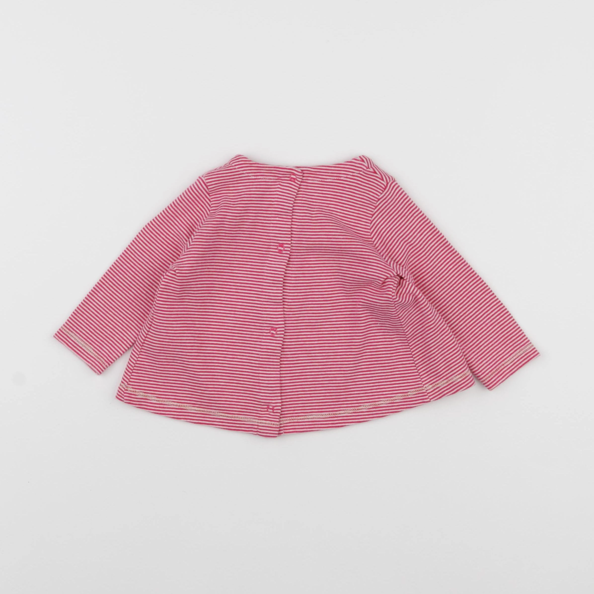 Petit Bateau - tee-shirt rose - 6 mois