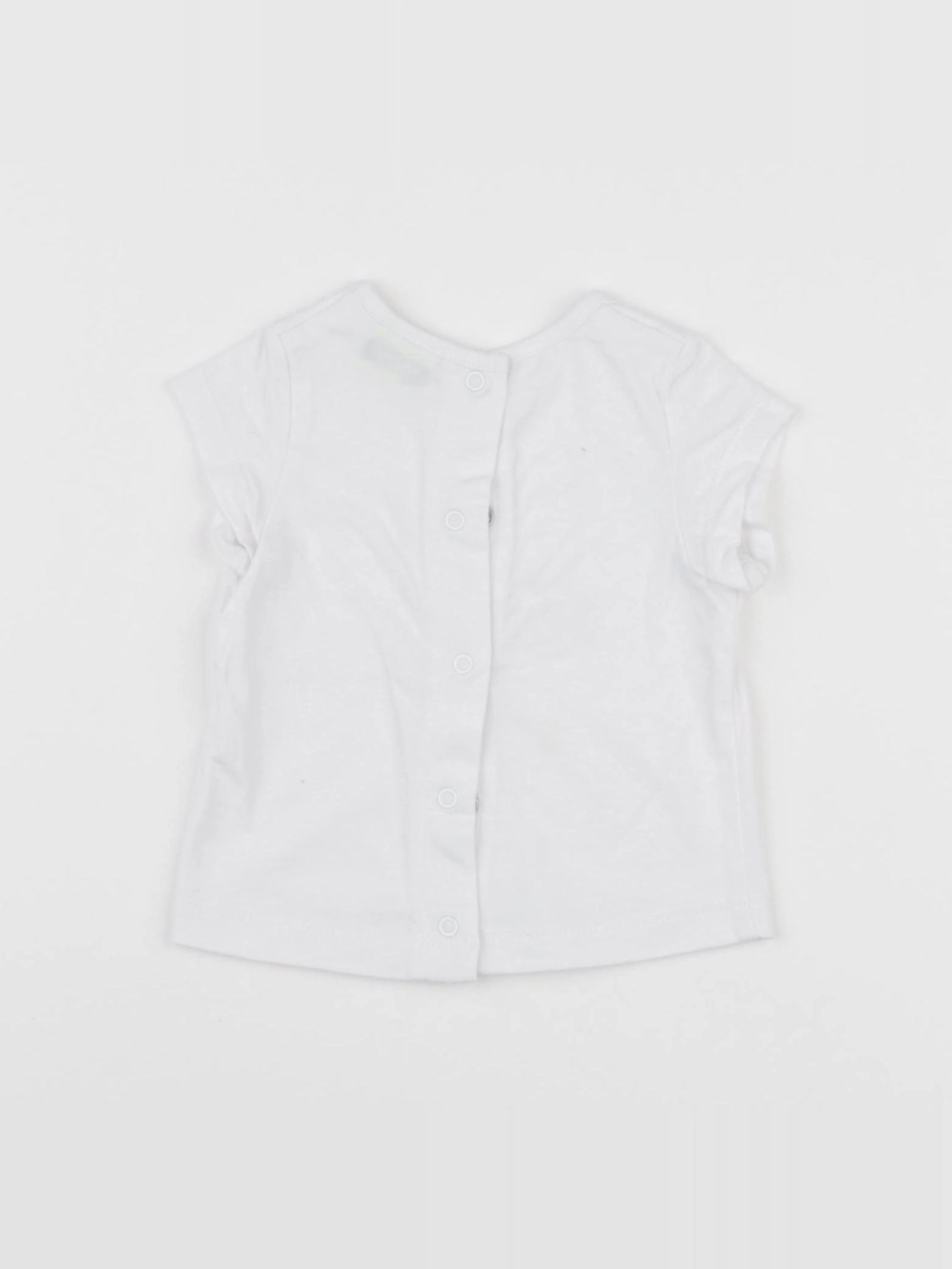 Tape à l'oeil - tee-shirt blanc - 3 mois