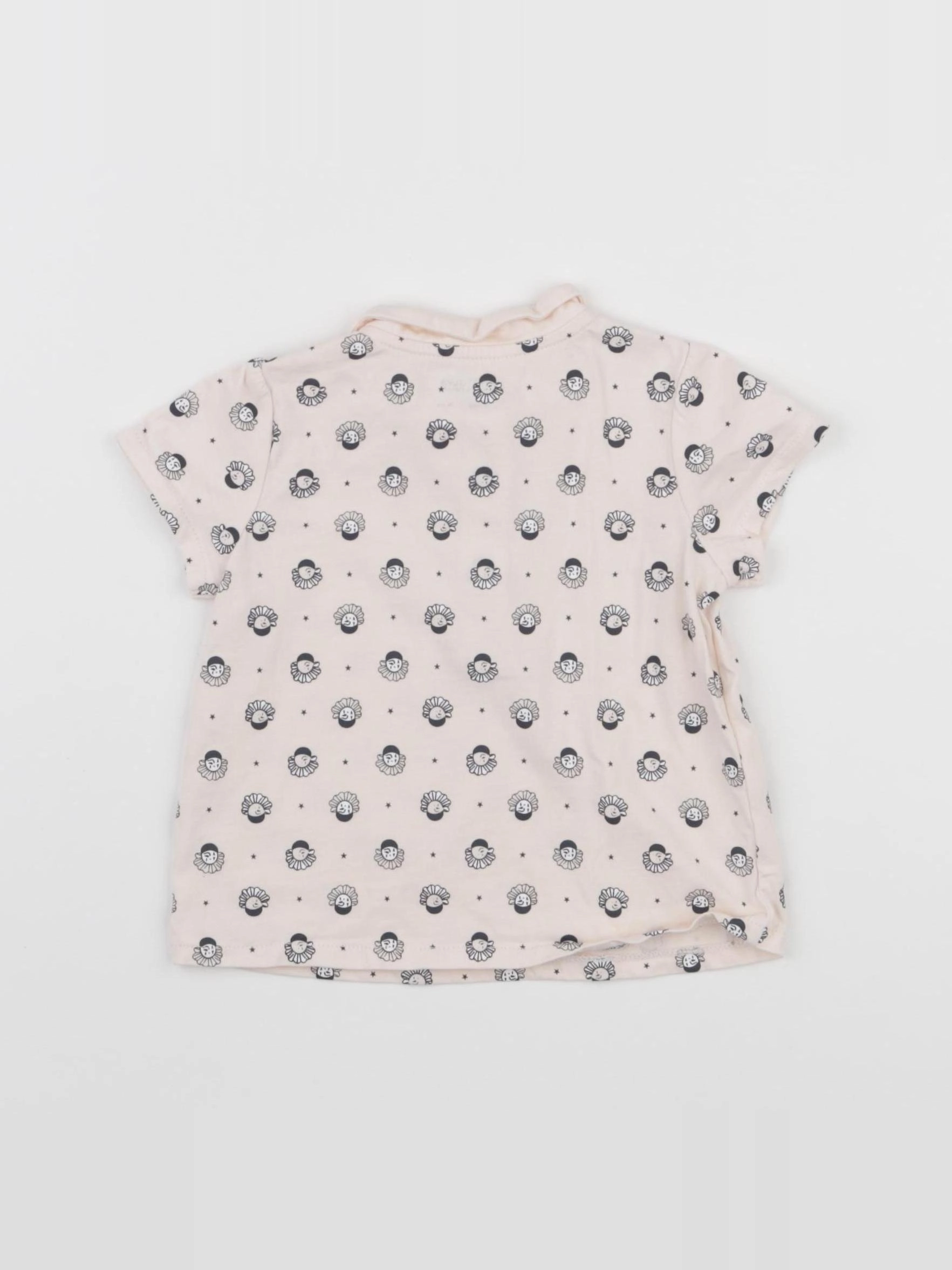 Natalys - tee-shirt rose - 12 mois