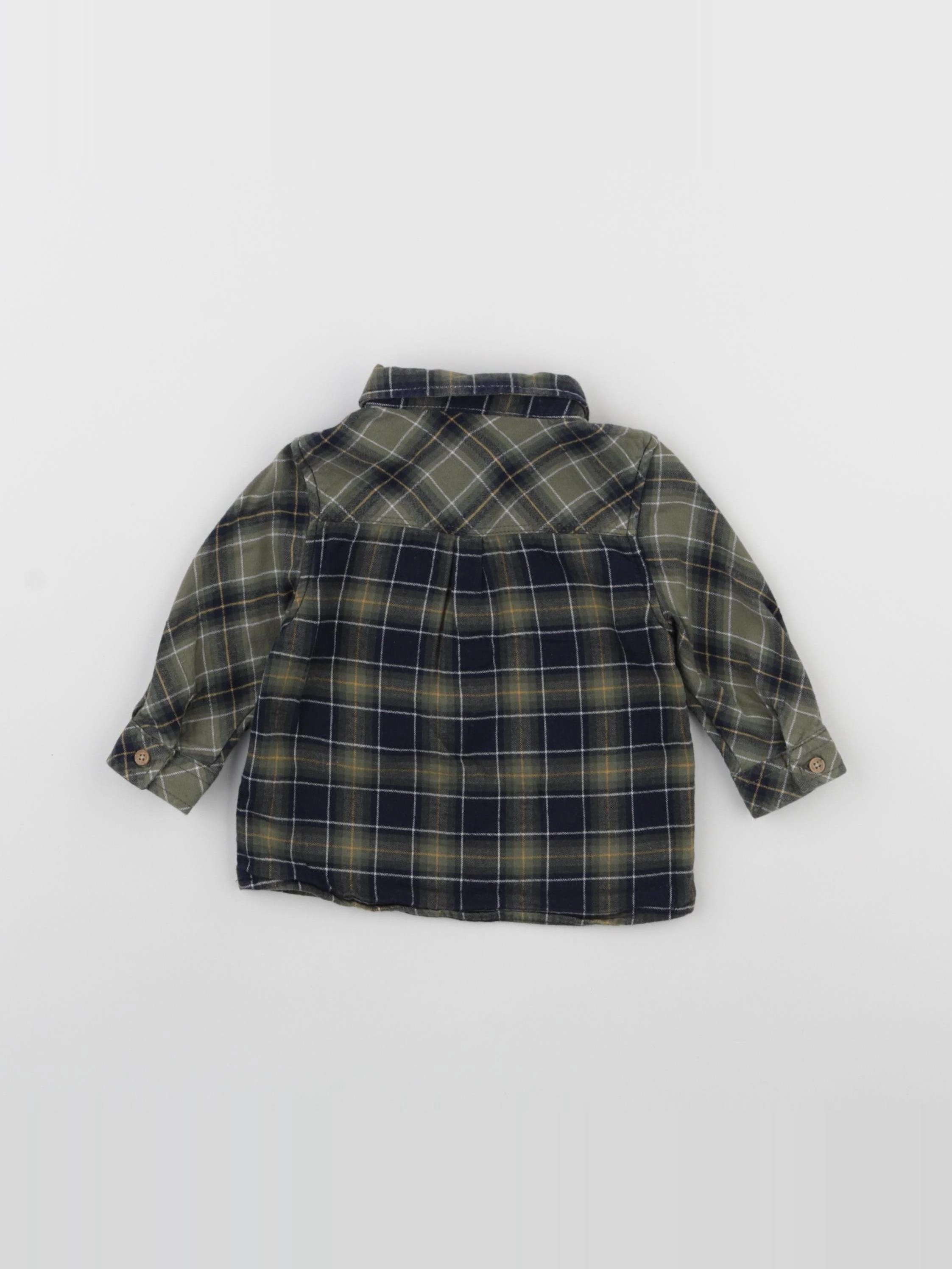 Tape à l'oeil - chemise vert - 6 mois