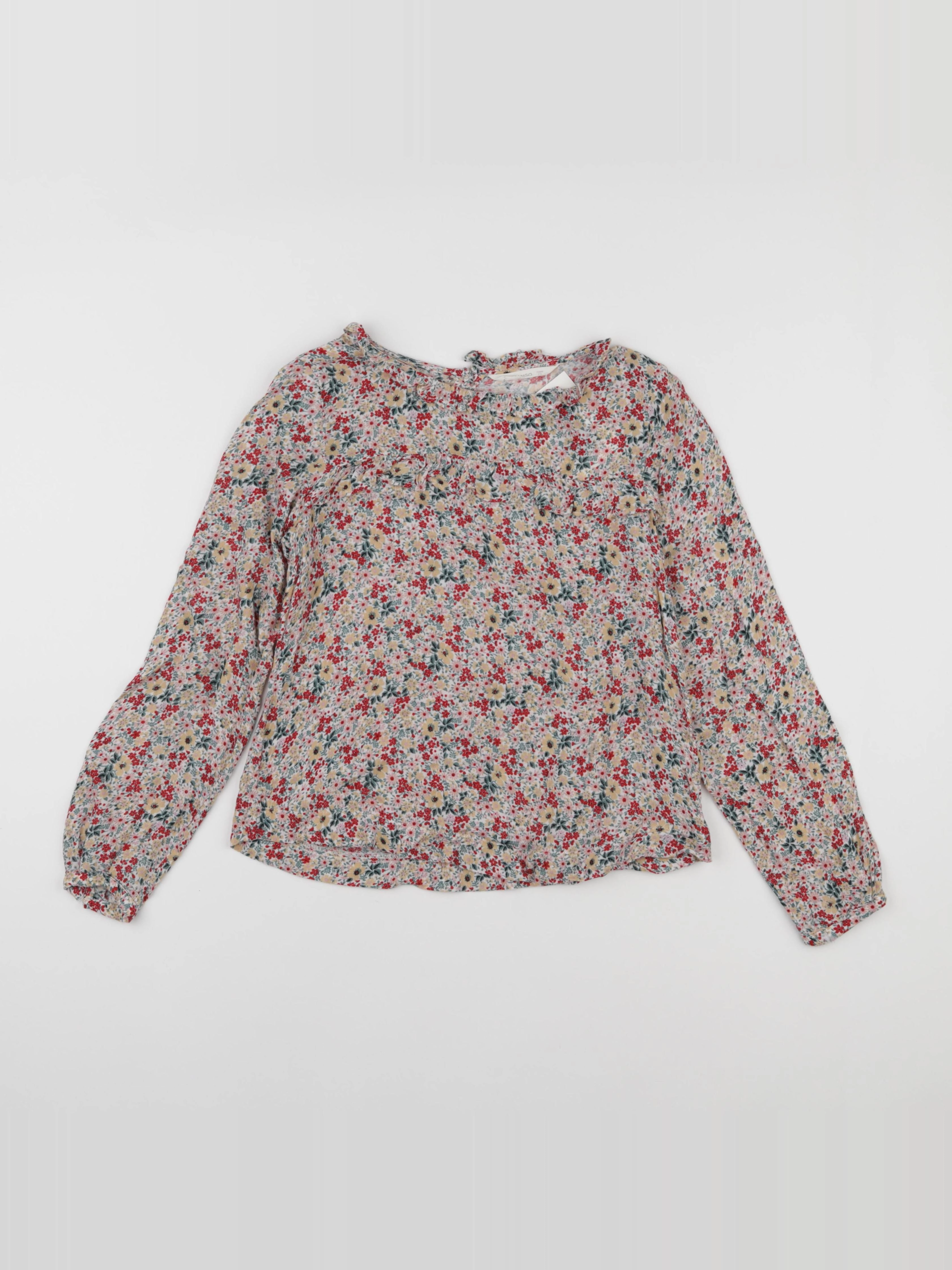 Mango - blouse rose - 9/10 ans