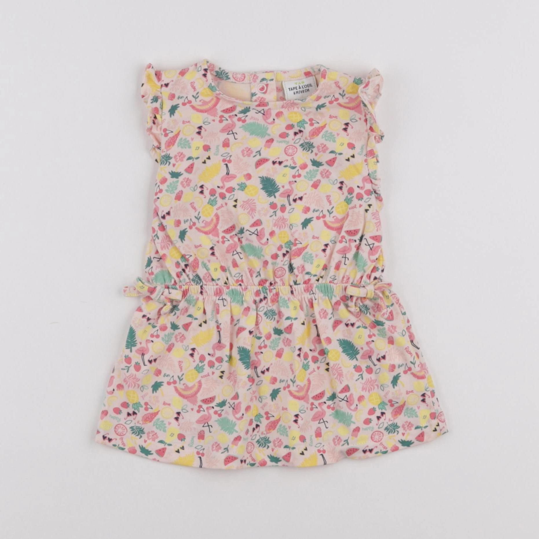 Tape à l'oeil - robe rose - 6 mois