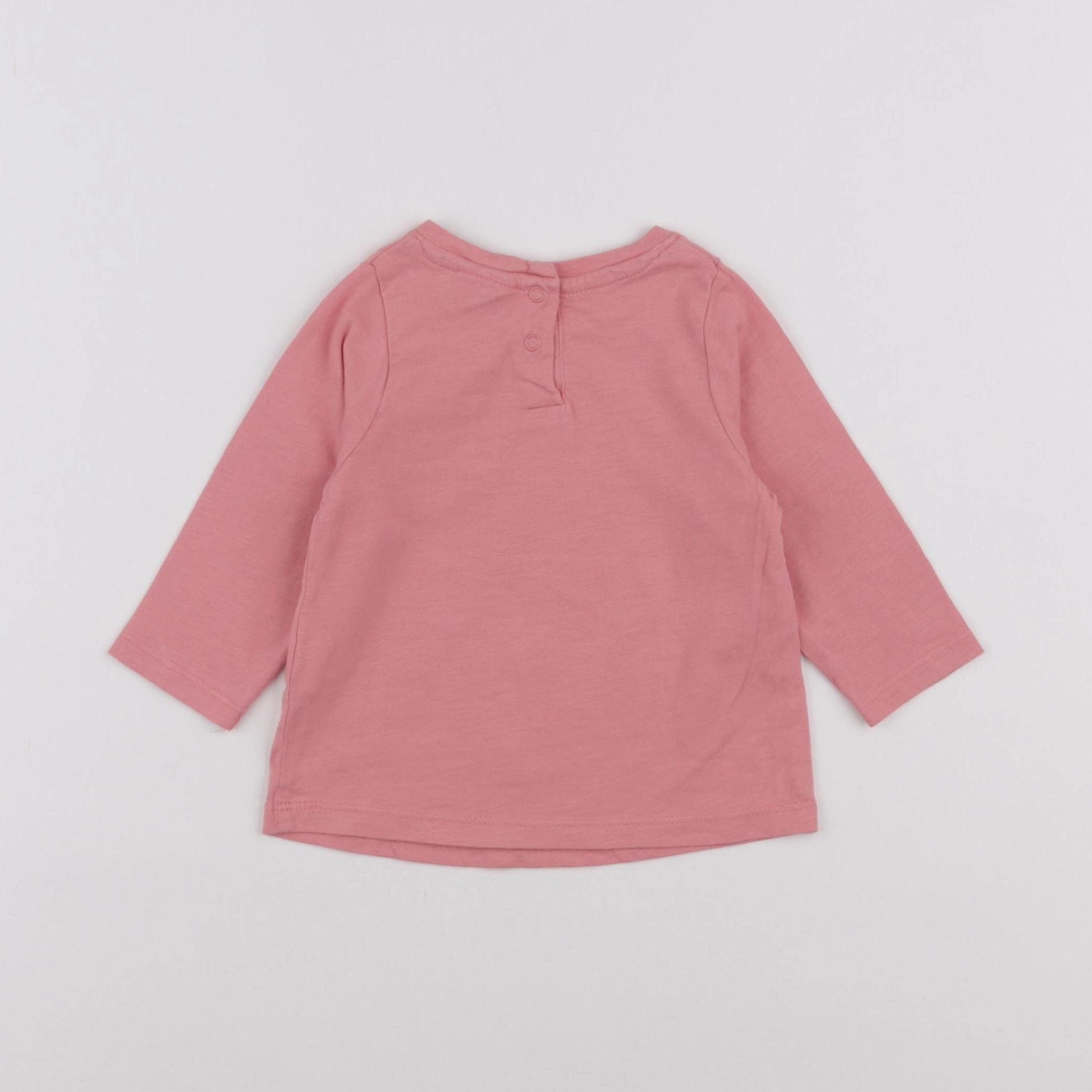 Tape à l'oeil - tee-shirt rose - 6 mois