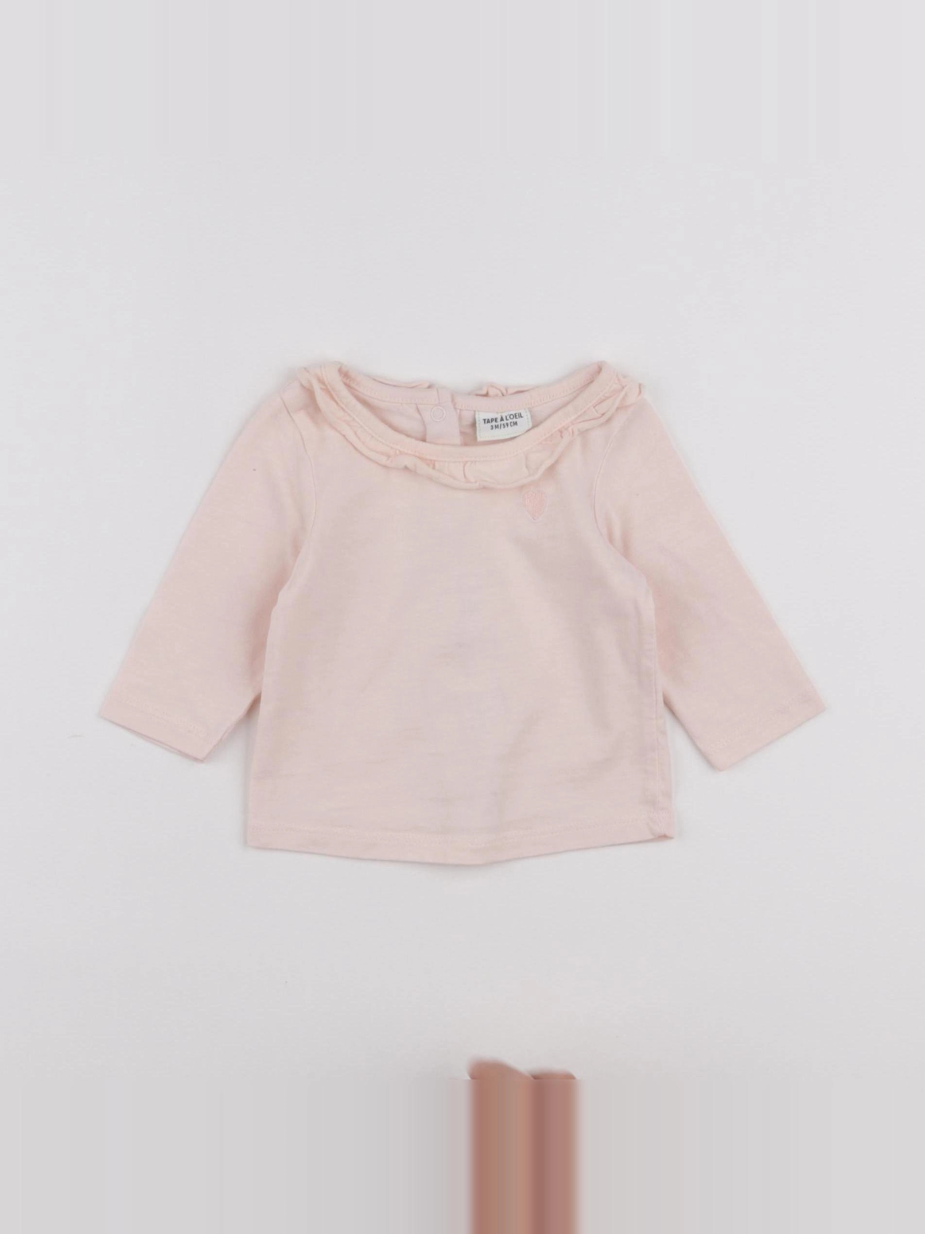 Tape à l'oeil - tee-shirt rose - 3 mois