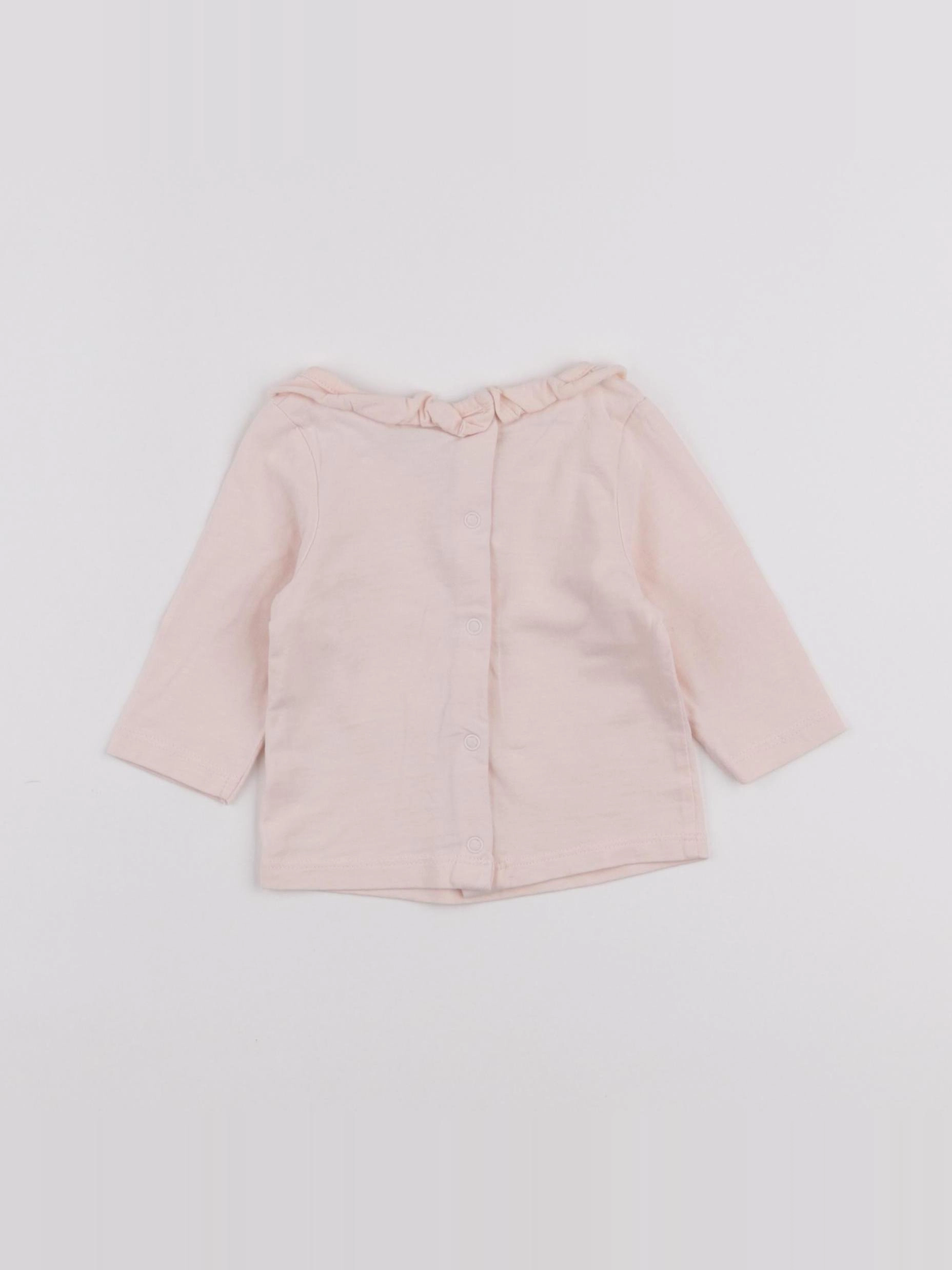 Tape à l'oeil - tee-shirt rose - 3 mois