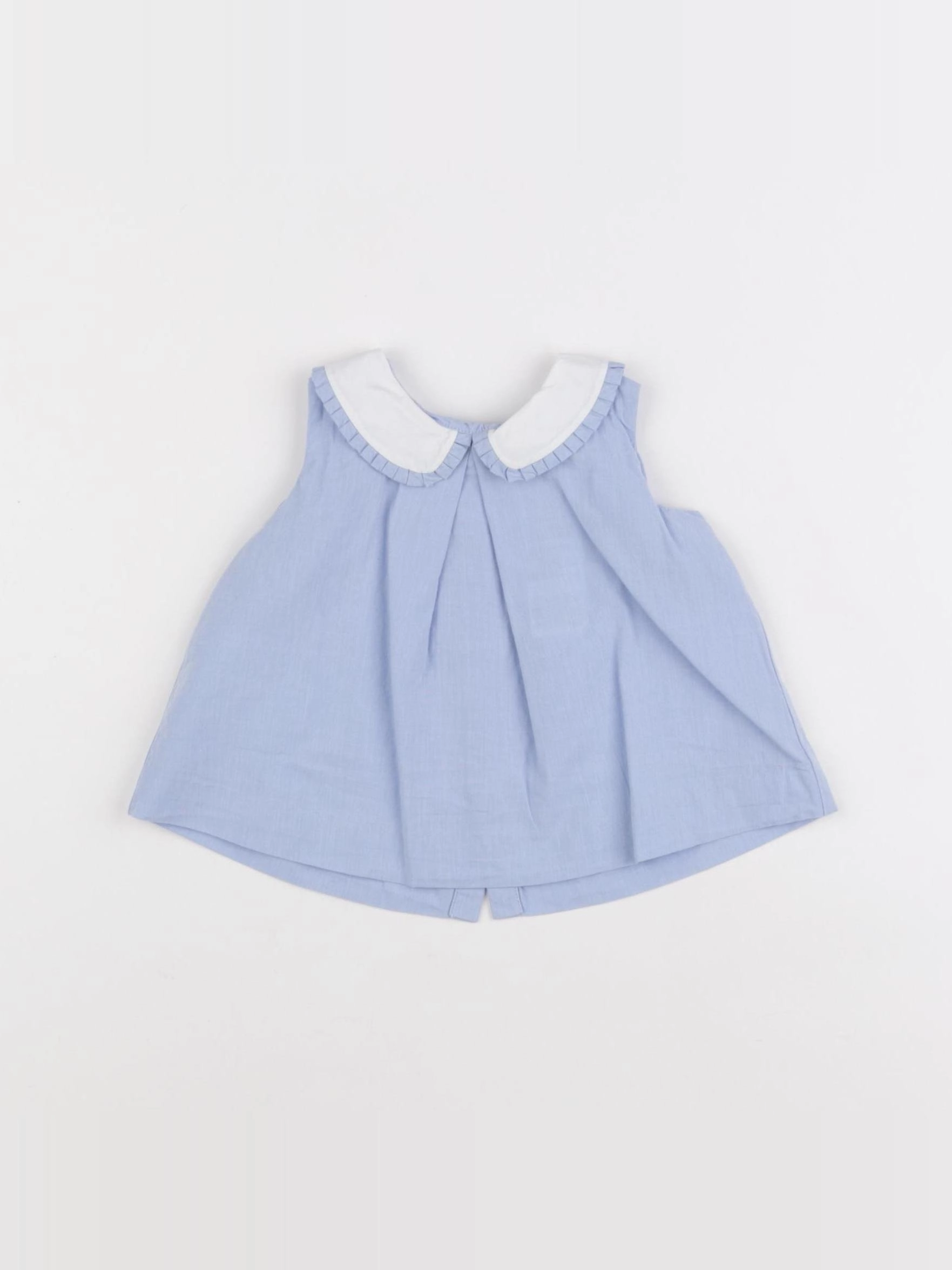 Jacadi - blouse bleu - 6 mois