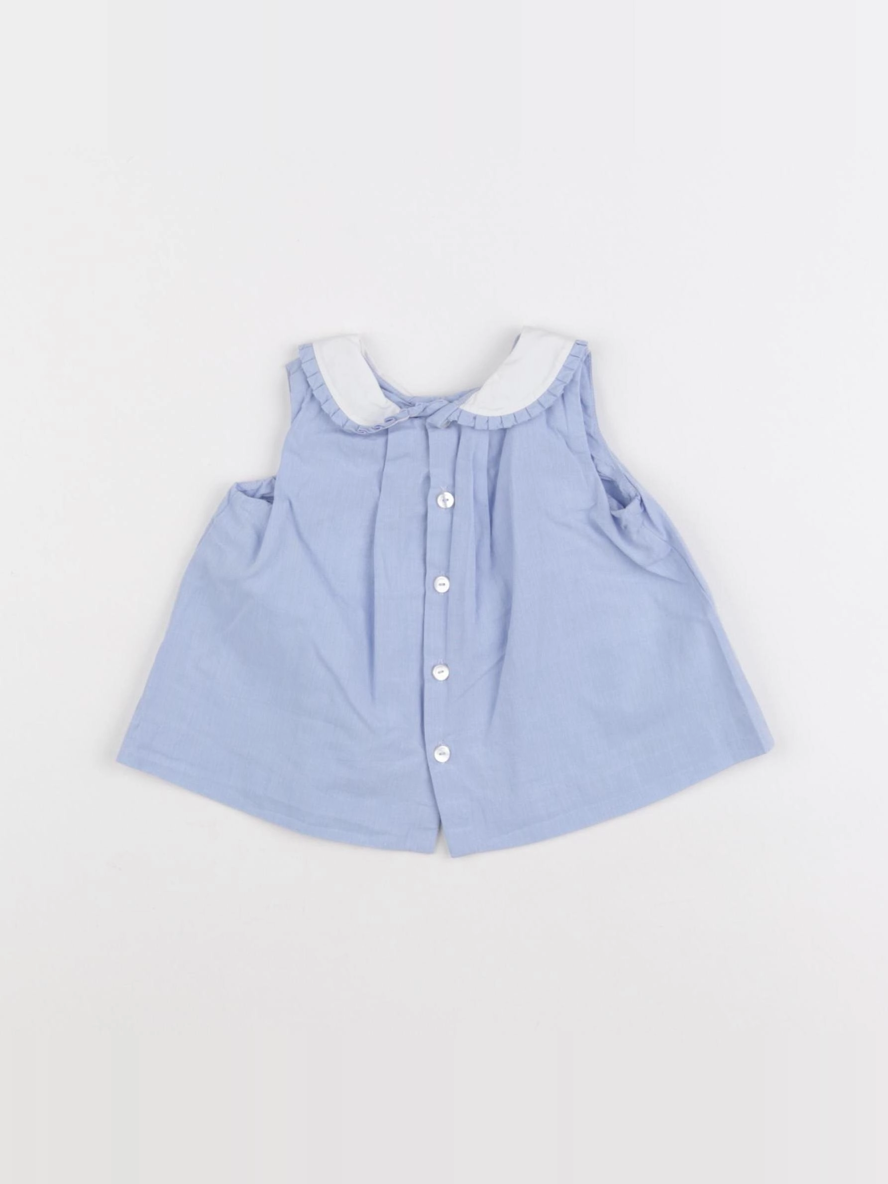 Jacadi - blouse bleu - 6 mois