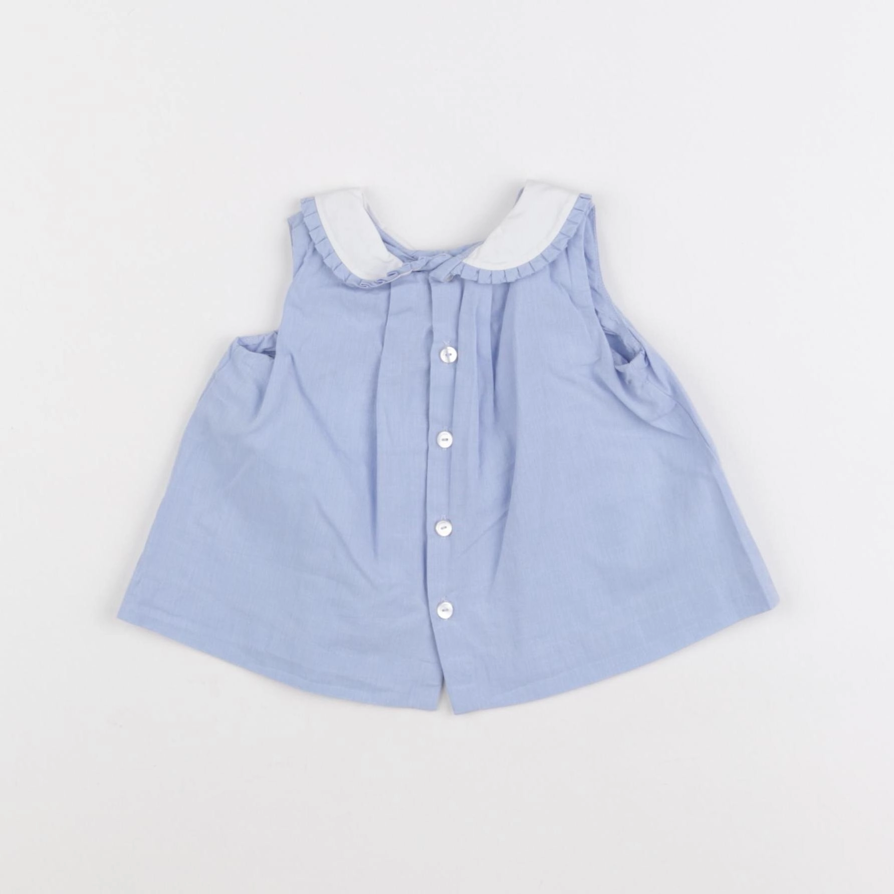 Jacadi - blouse bleu - 6 mois