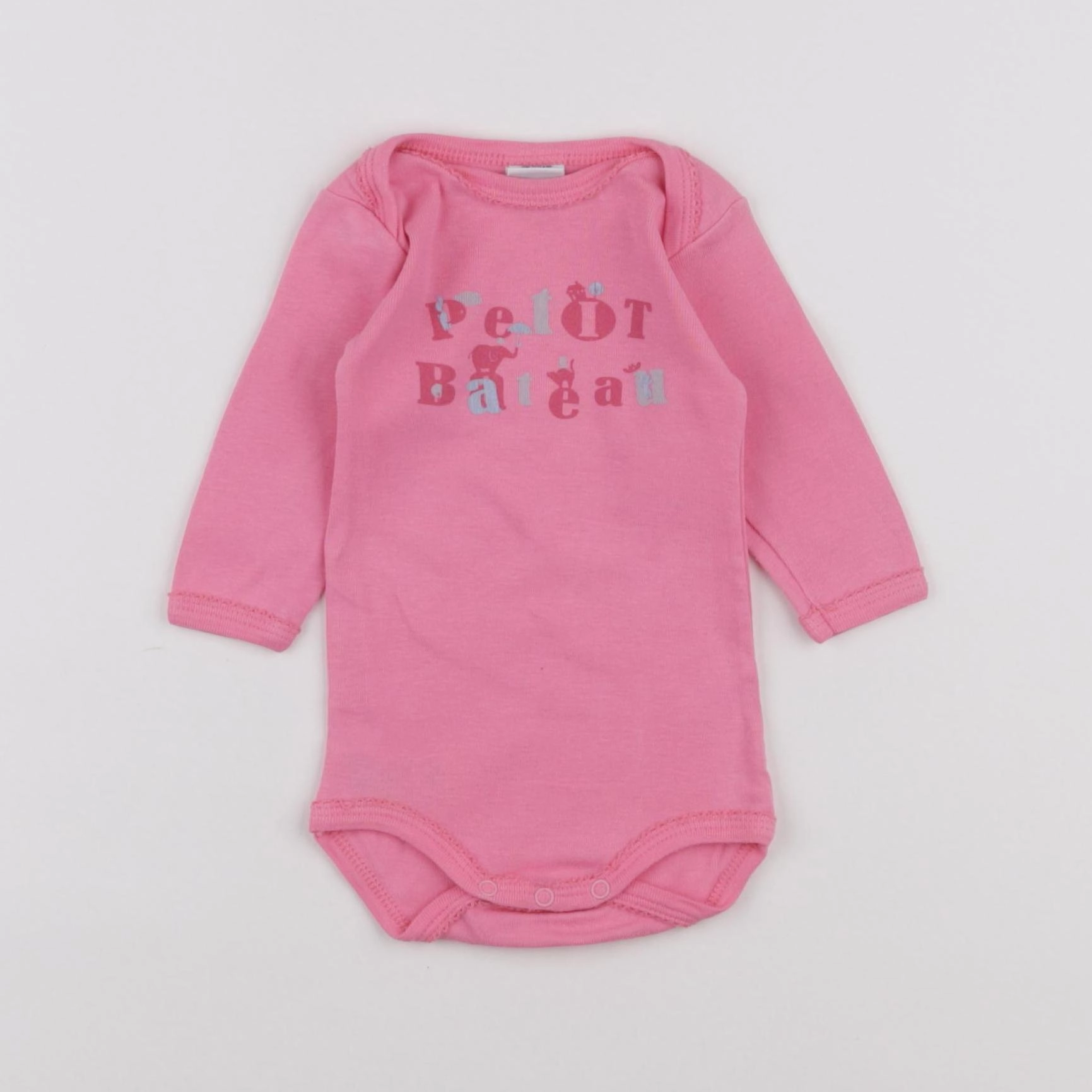 Petit Bateau - body rose - 3 mois