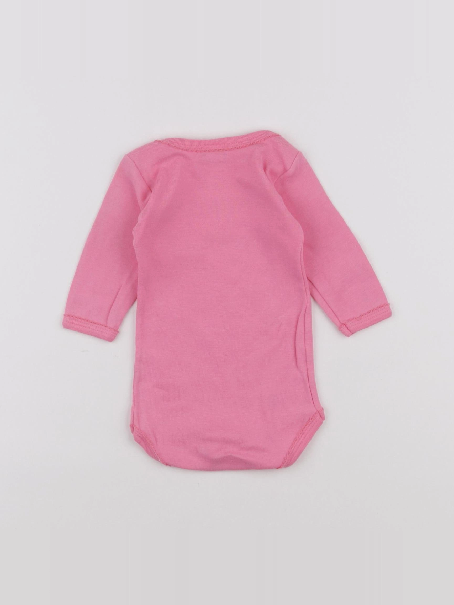 Petit Bateau - body rose - 3 mois