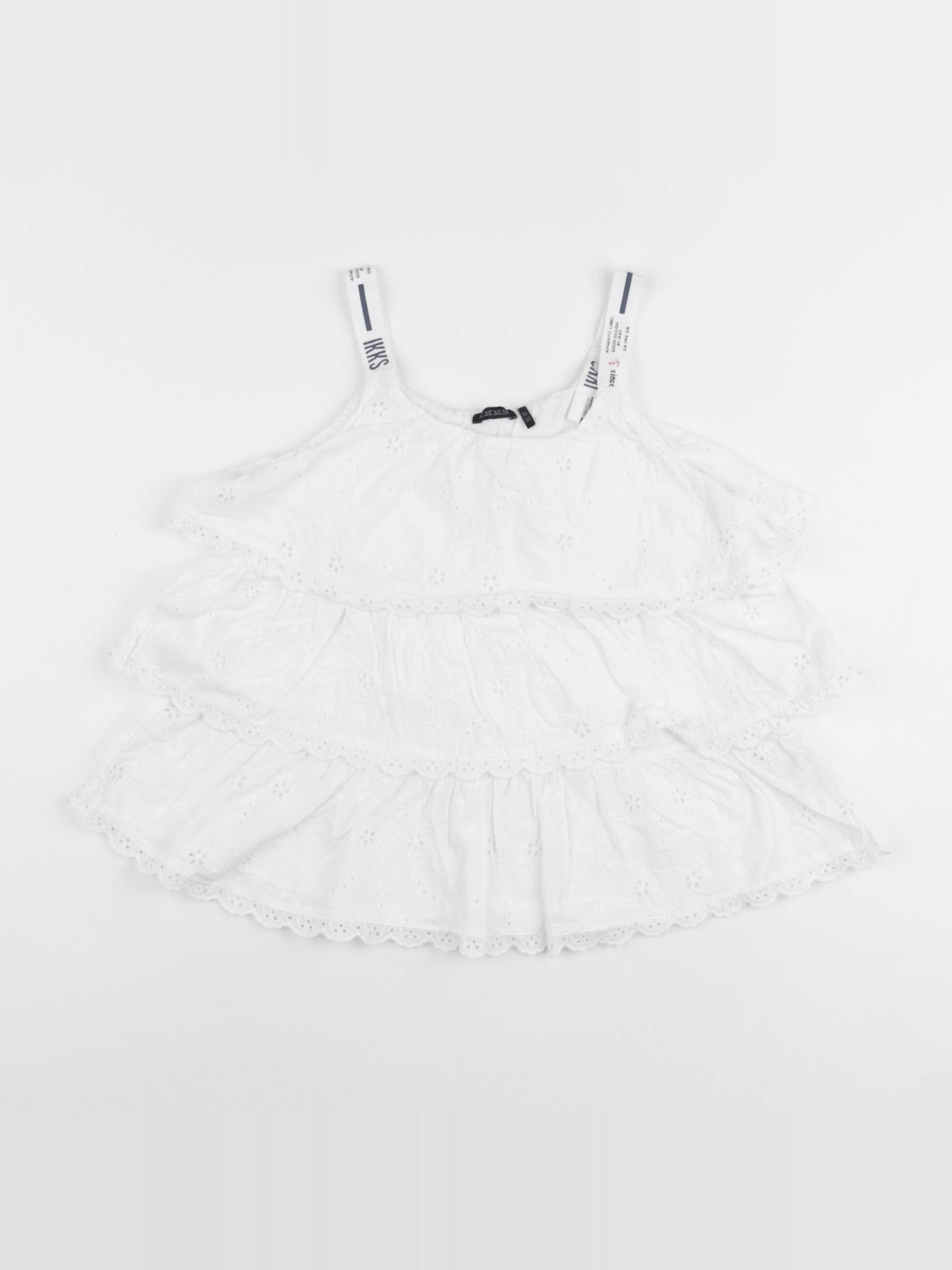 IKKS - blouse blanc - 10 ans