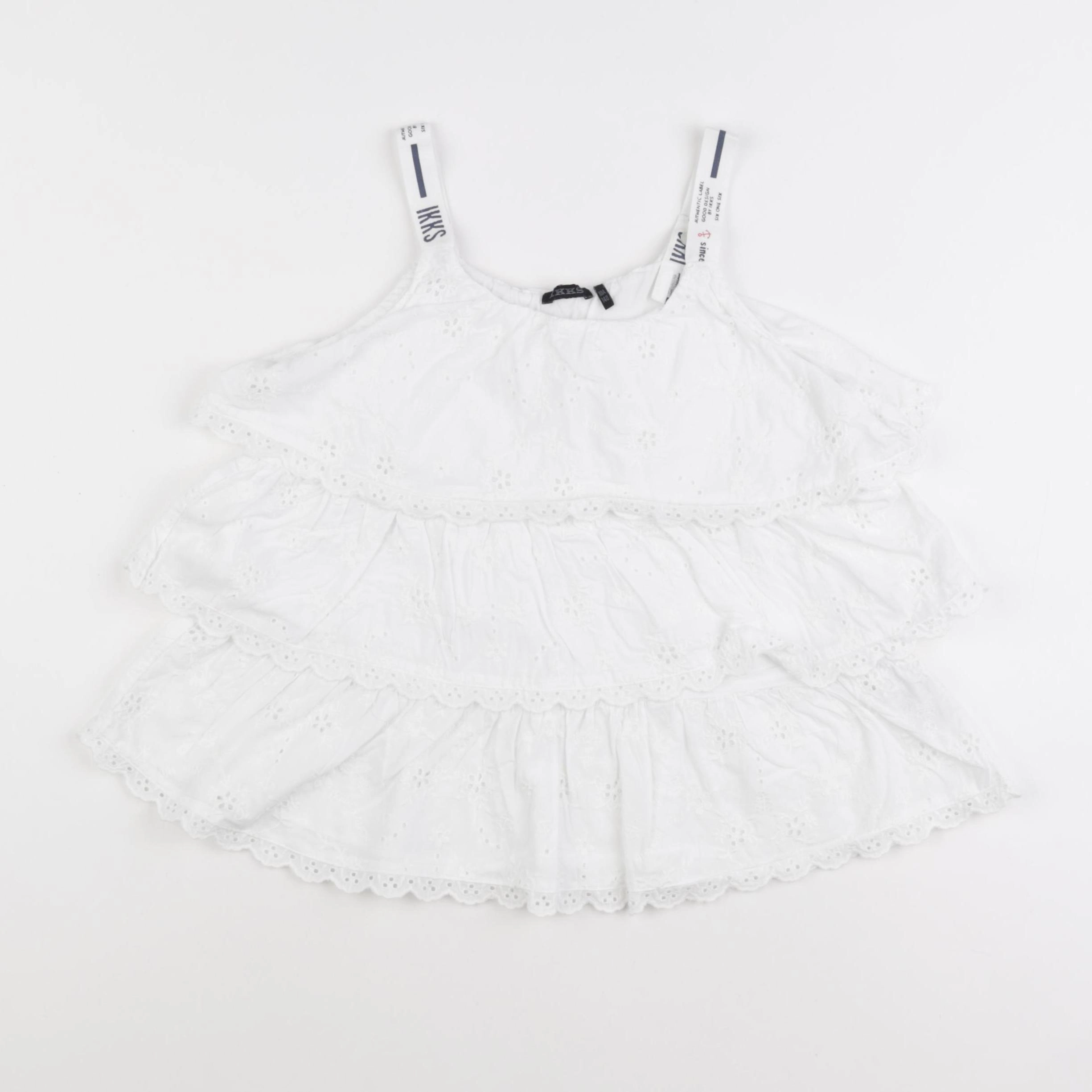 IKKS - blouse blanc - 10 ans