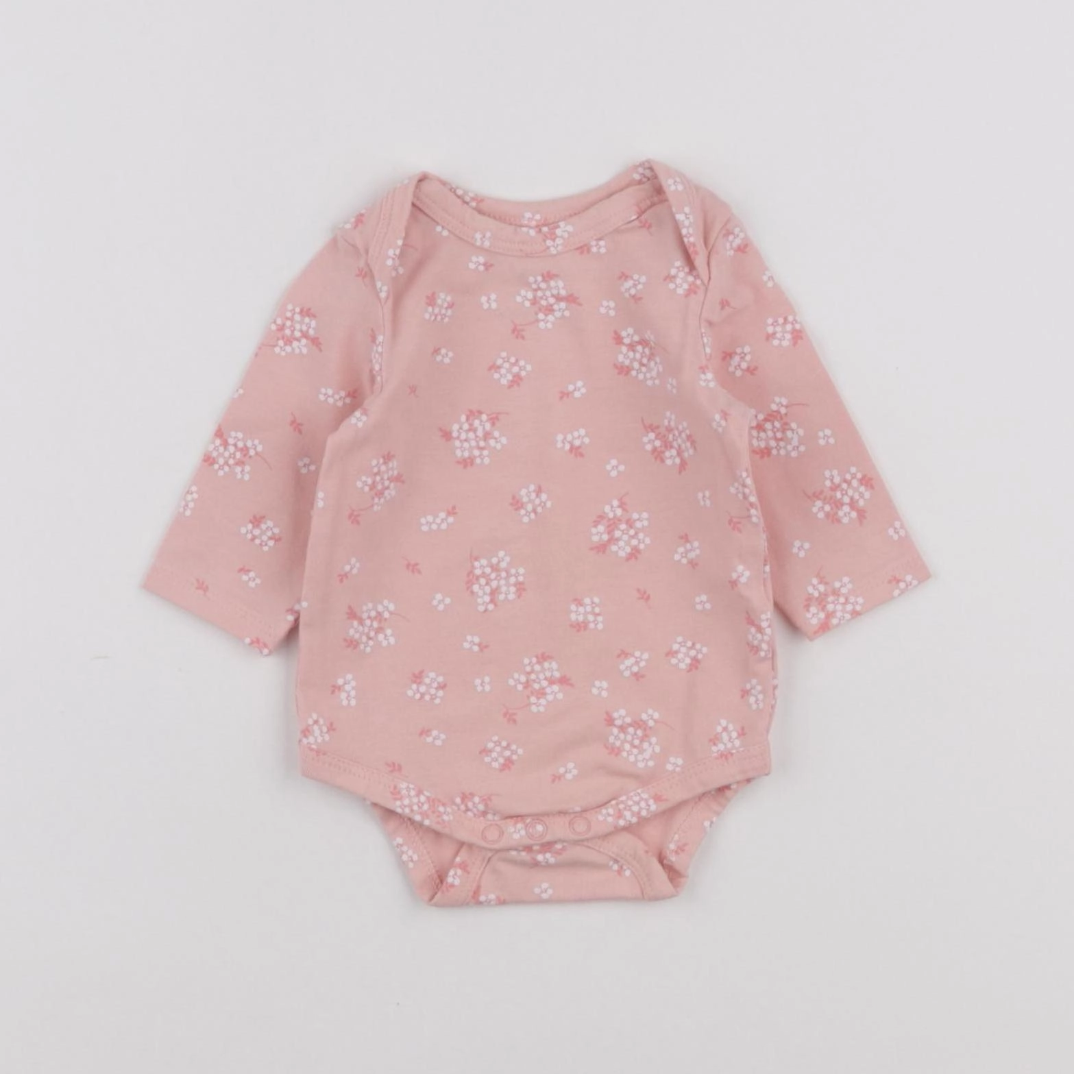 Tape à l'oeil - body rose - 1 mois