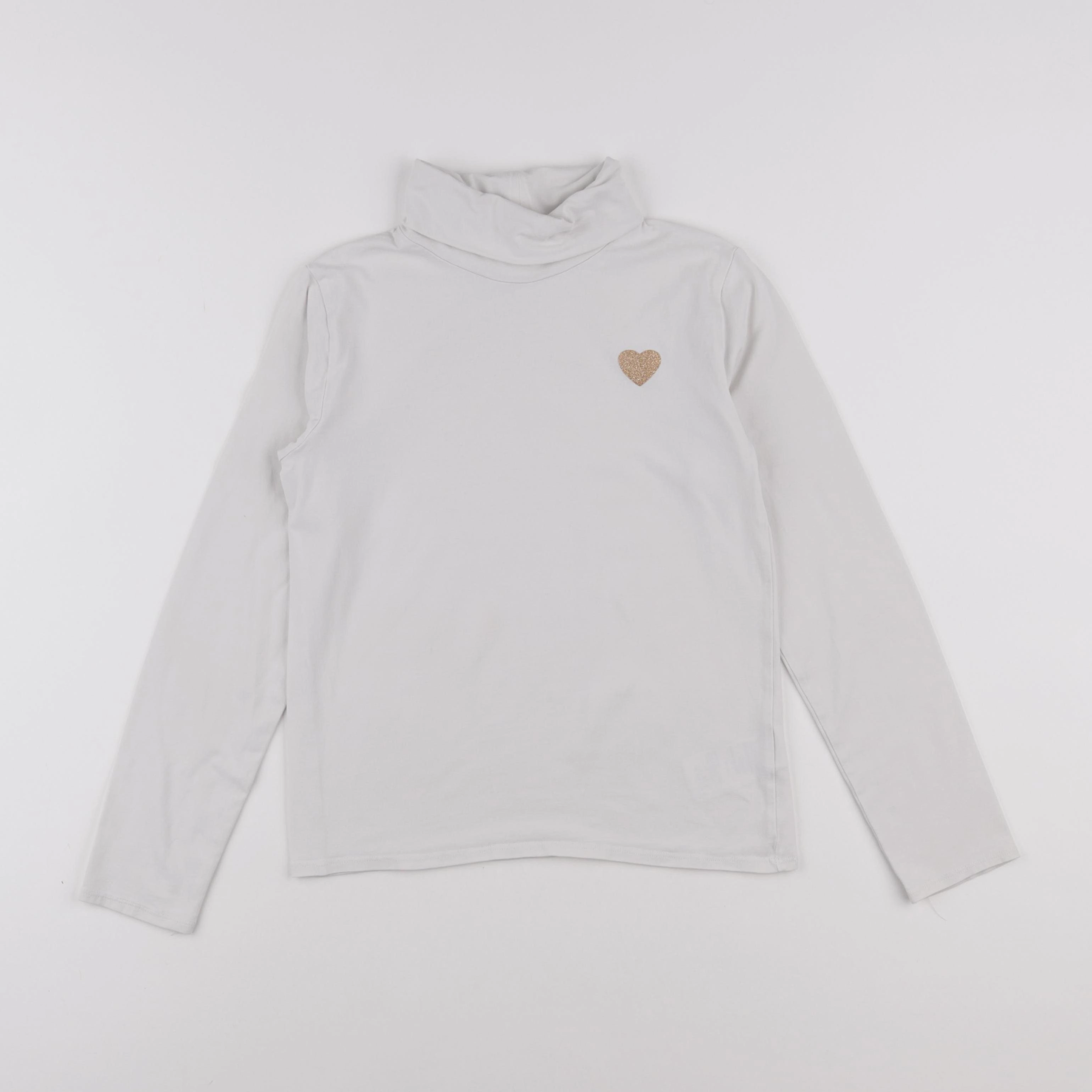 Vertbaudet - sous-pull blanc - 10 ans