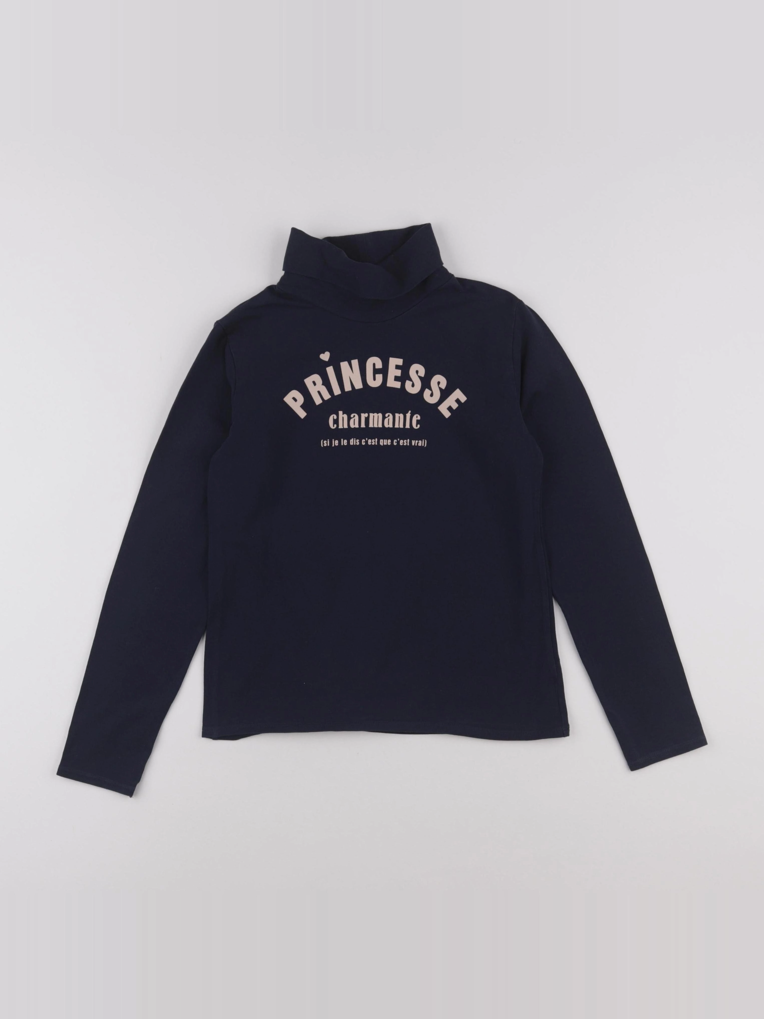 Vertbaudet - sous-pull bleu - 10 ans