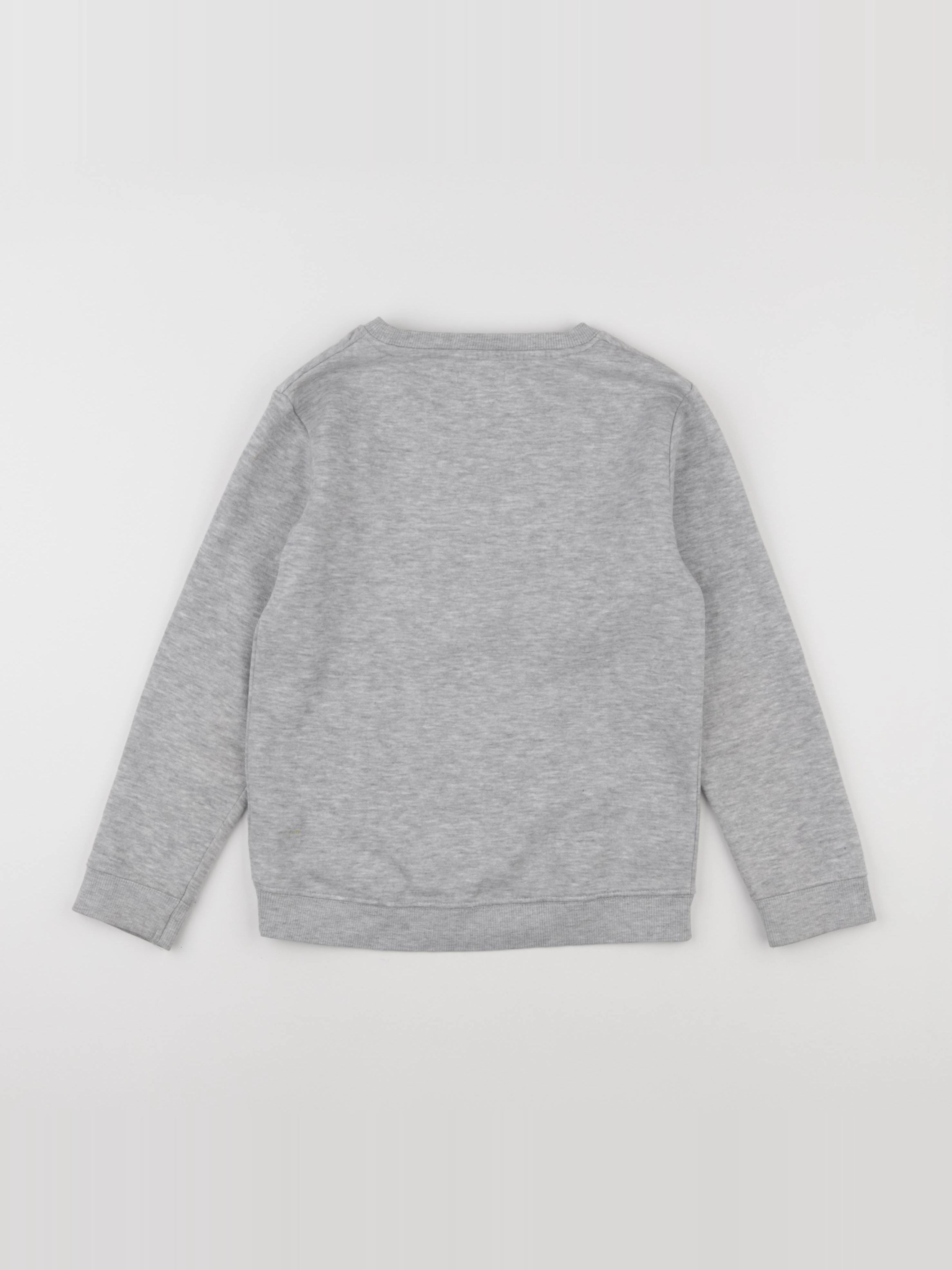 Vertbaudet - sweat gris - 8 ans