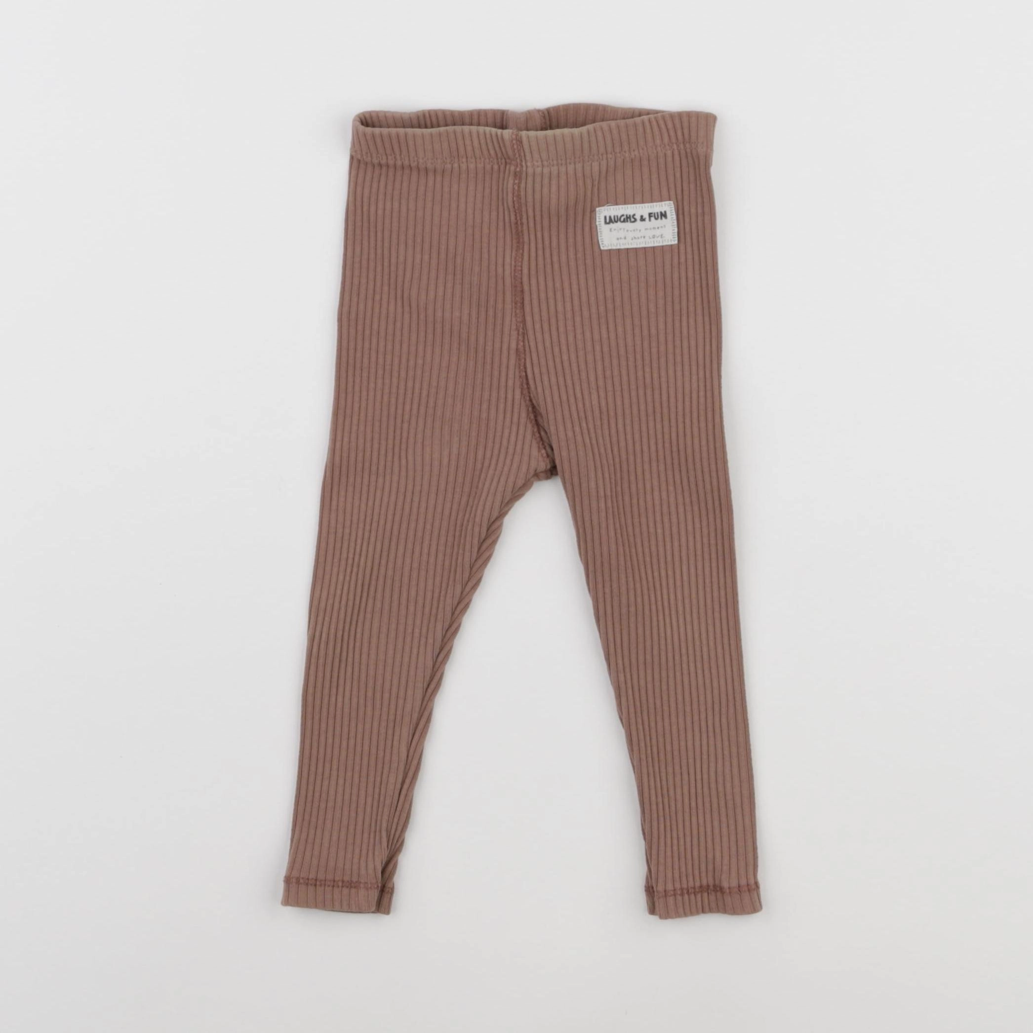 Zara - legging marron - 12/18 mois