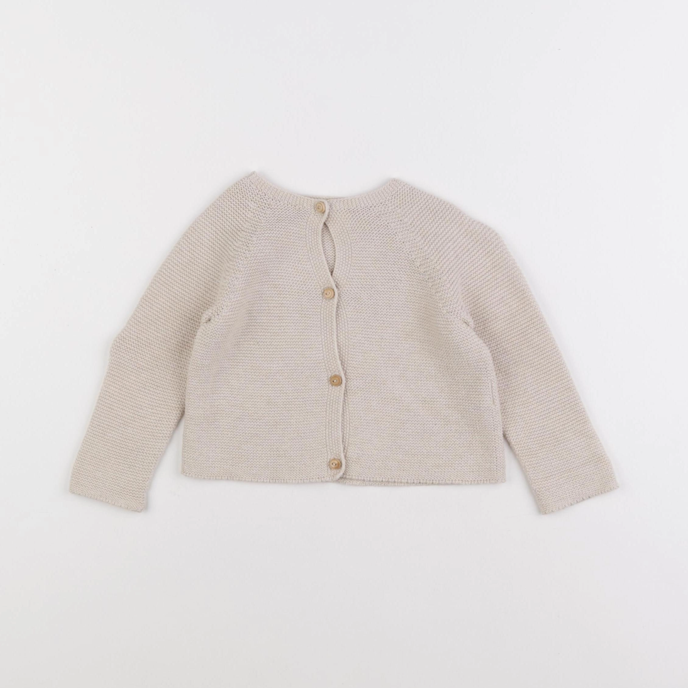 Zara - gilet beige - 9/12 mois
