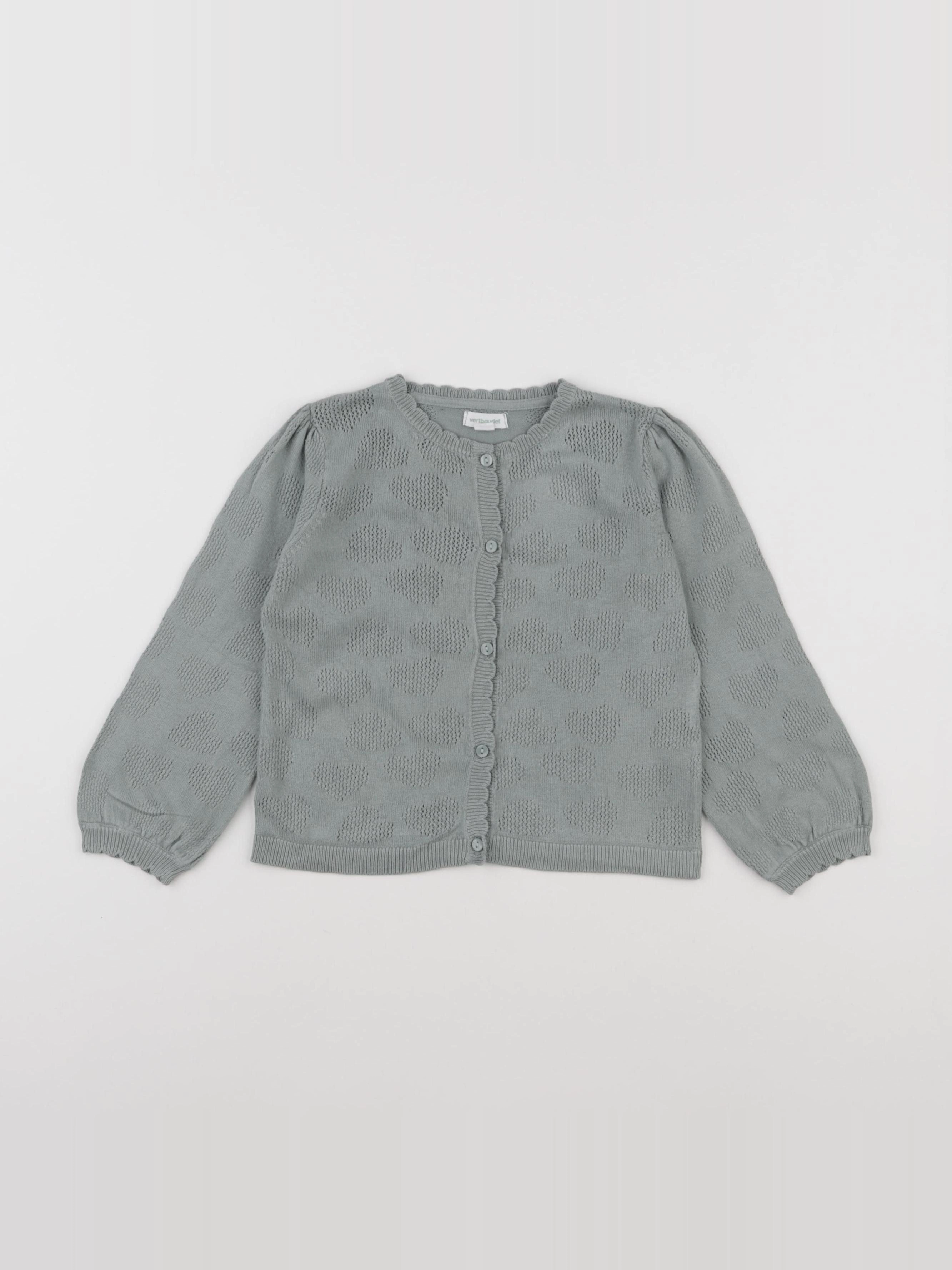 Vertbaudet - gilet vert - 24 mois
