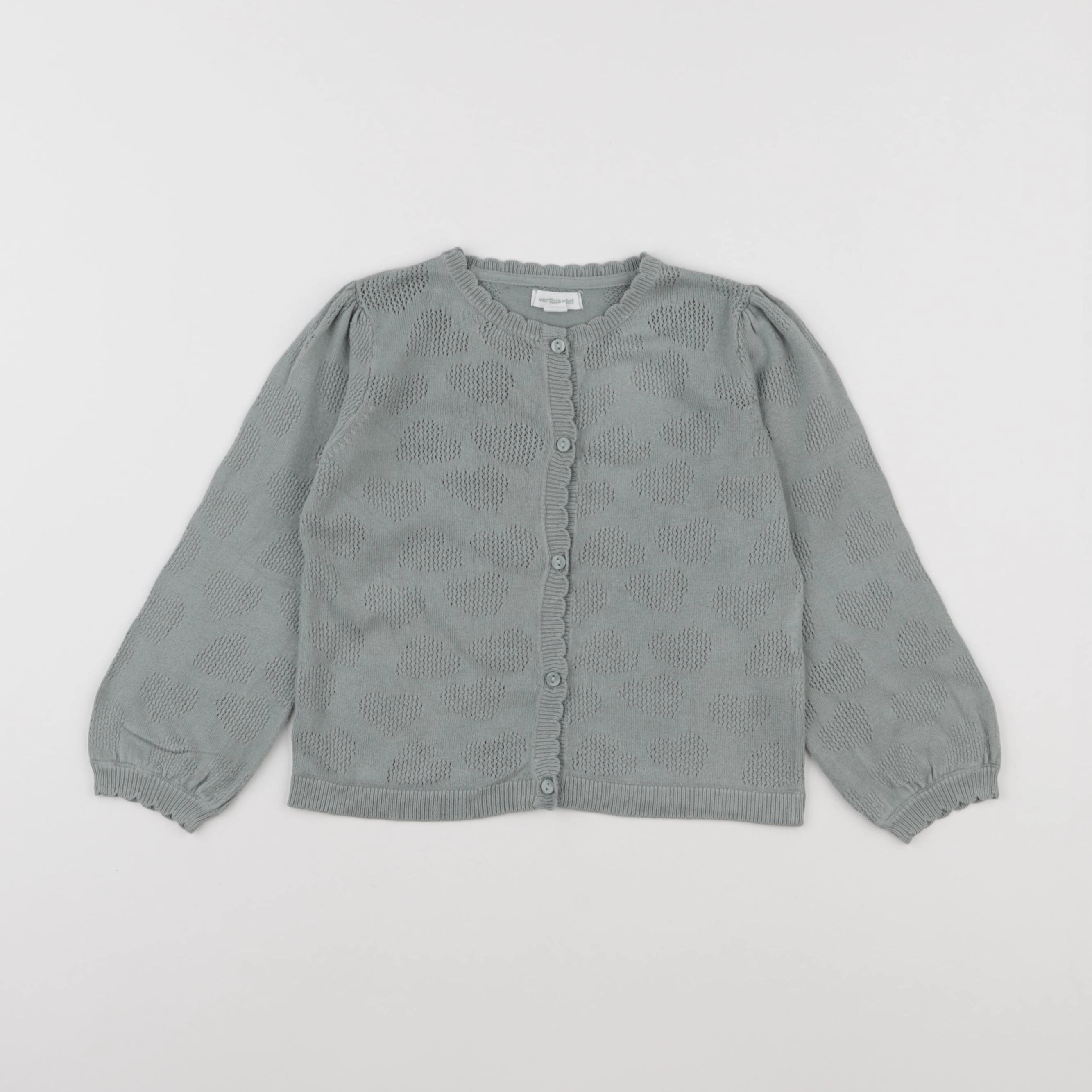 Vertbaudet - gilet vert - 24 mois