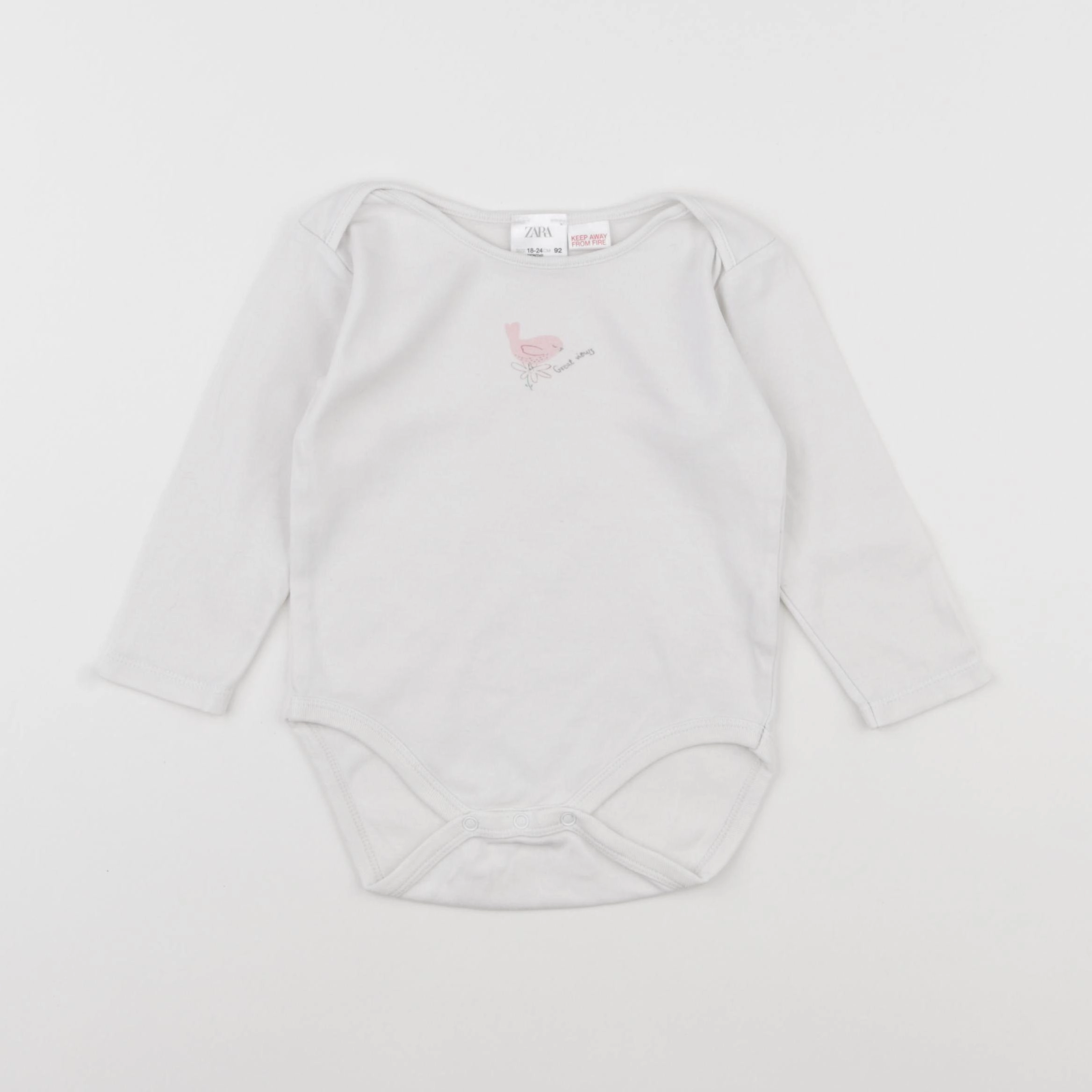 Zara - body blanc - 18/24 mois