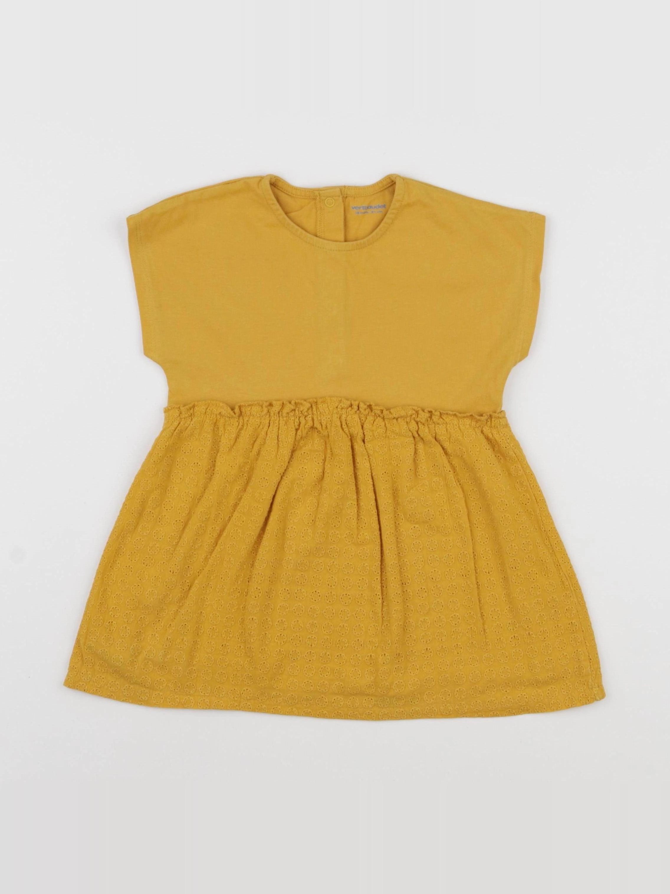 Vertbaudet - robe jaune - 18 mois