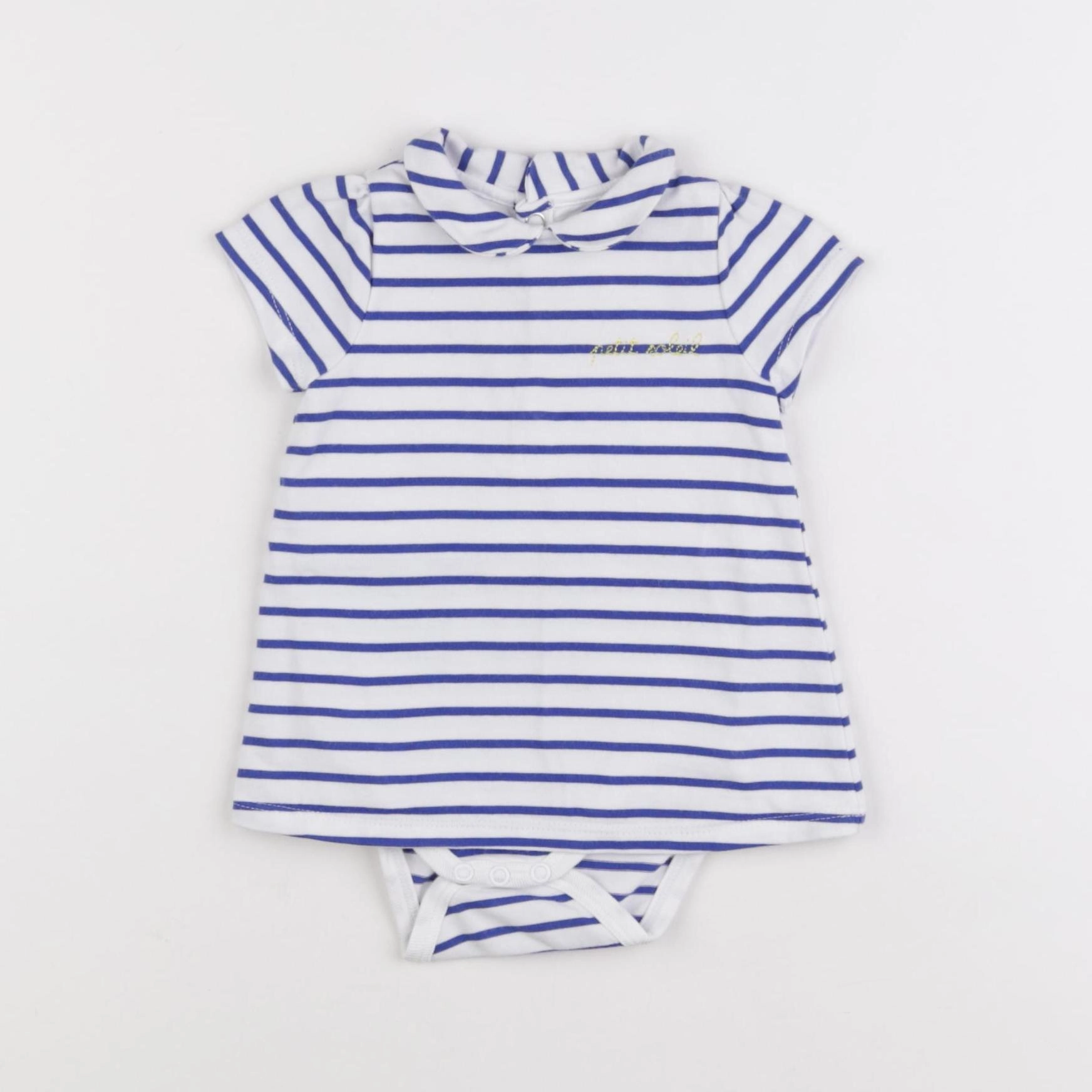 Jacadi - body robe bleu - 3 mois