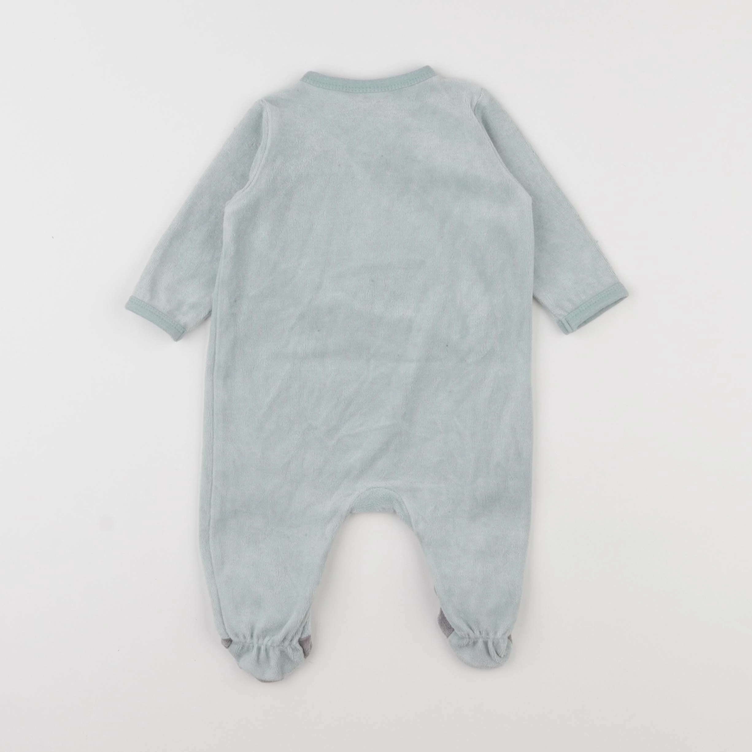H&M - pyjama velours vert - 1 mois