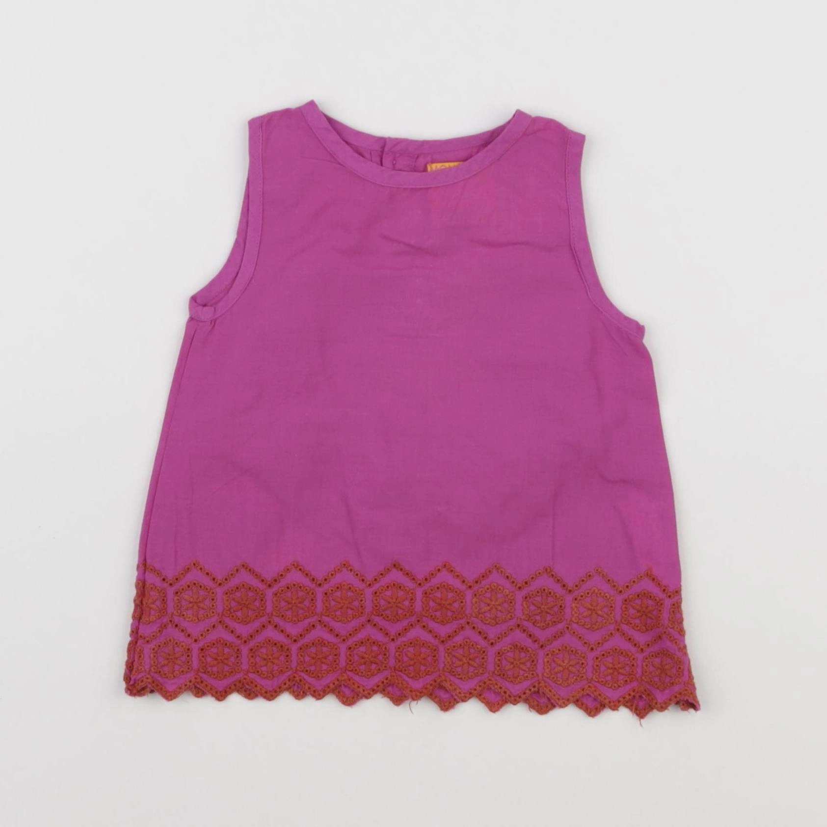 Monoprix - blouse violet - 6/9 mois