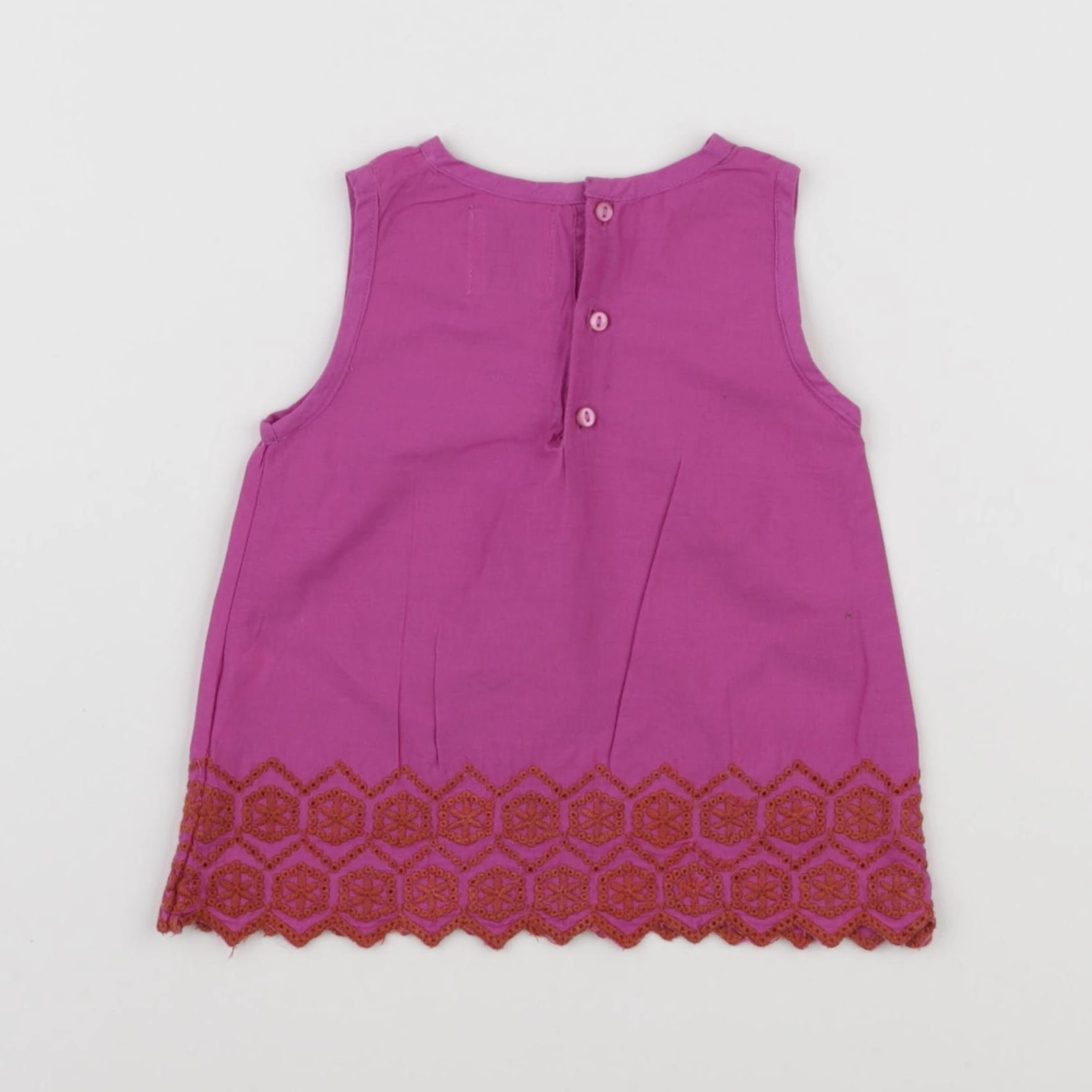 Monoprix - blouse violet - 6/9 mois
