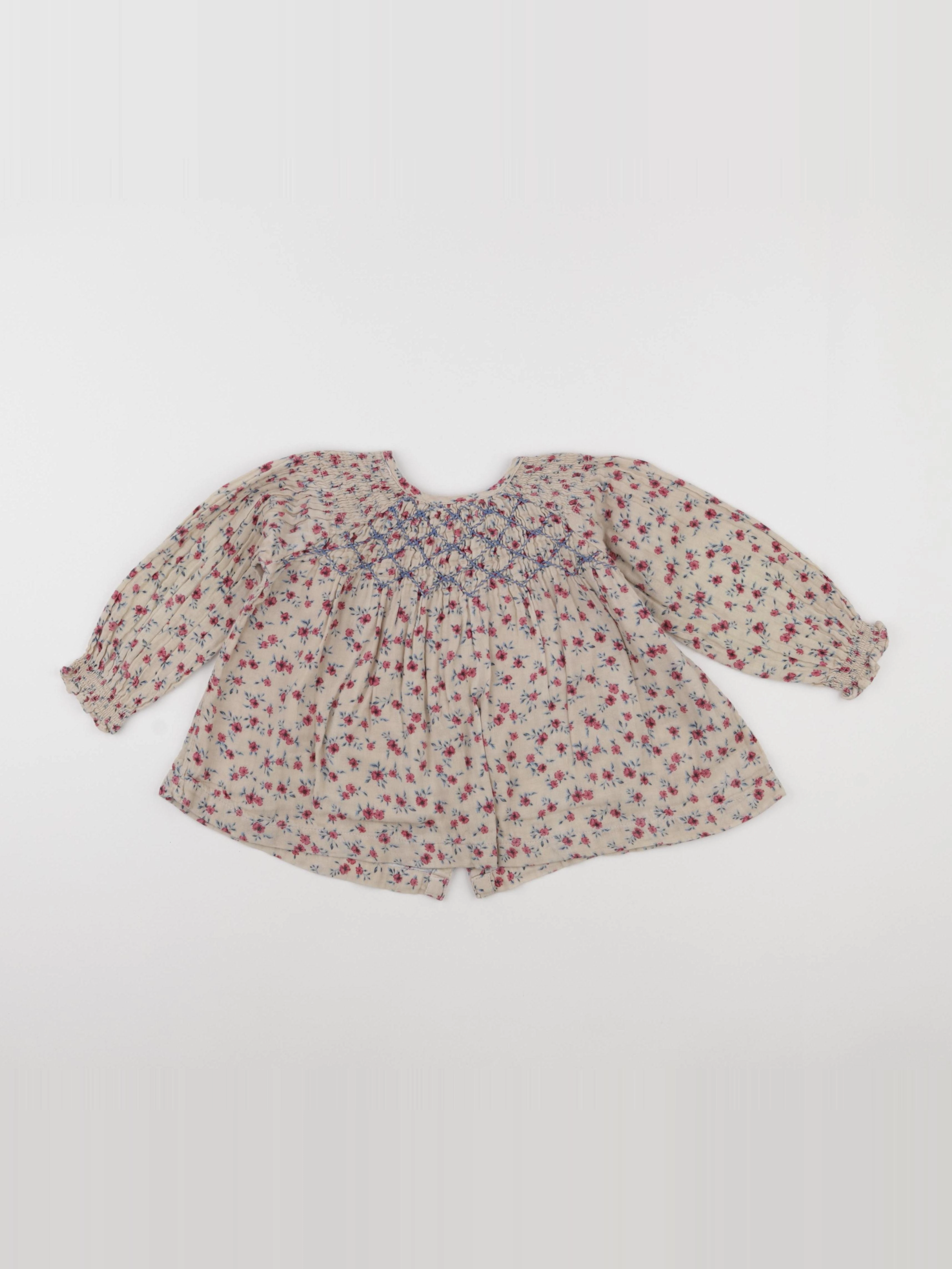 Zara - blouse marron - 2/3 ans