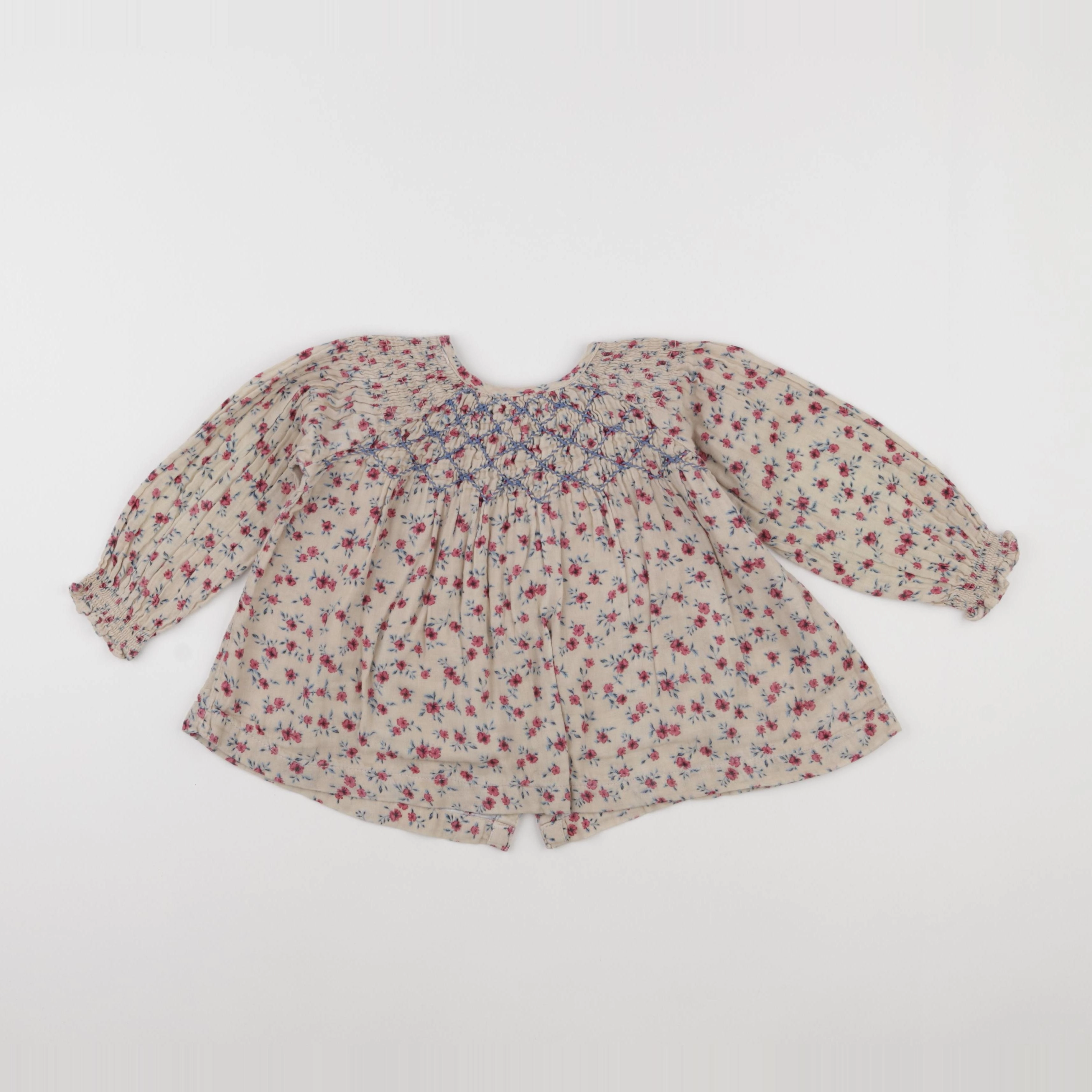 Zara - blouse marron - 2/3 ans