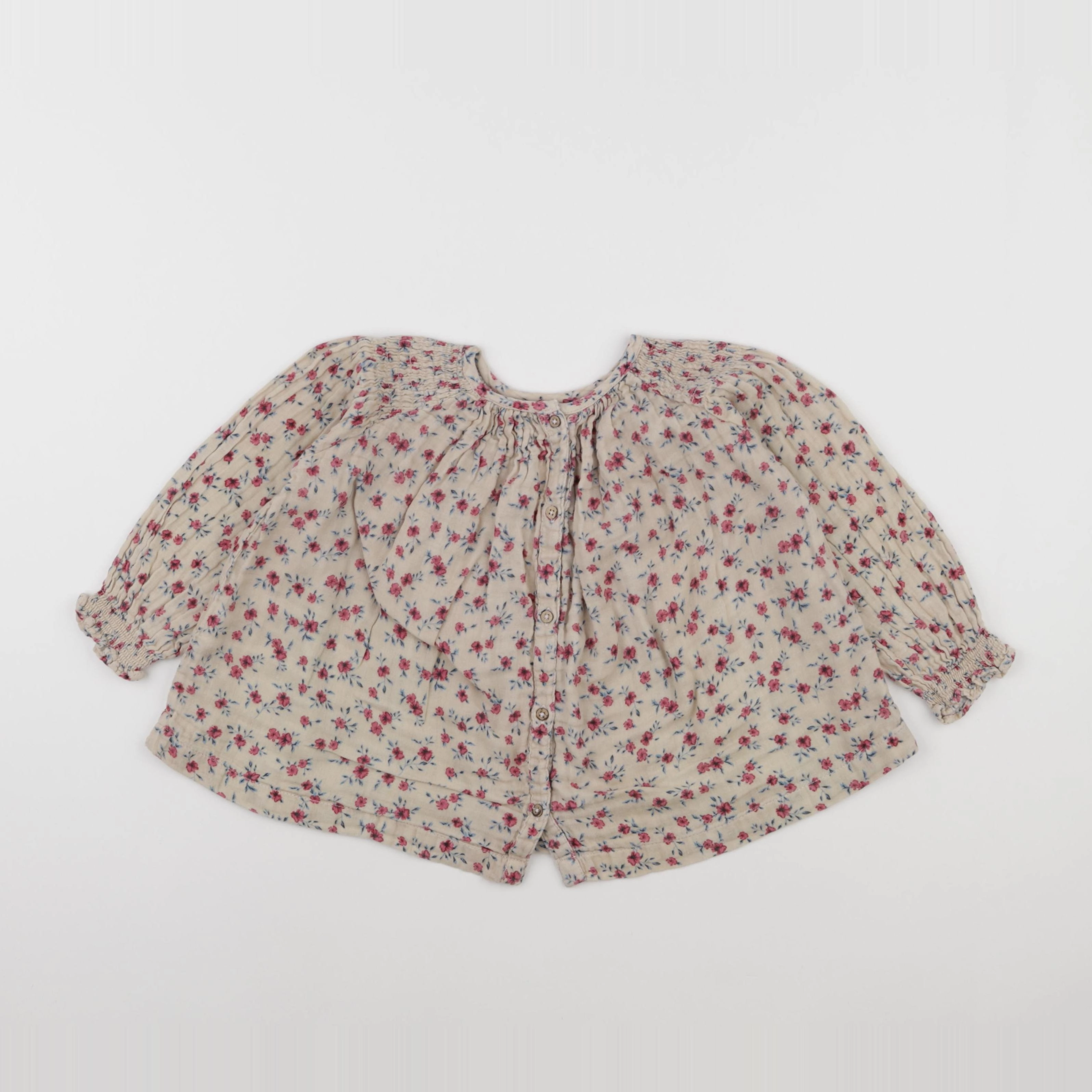 Zara - blouse marron - 2/3 ans