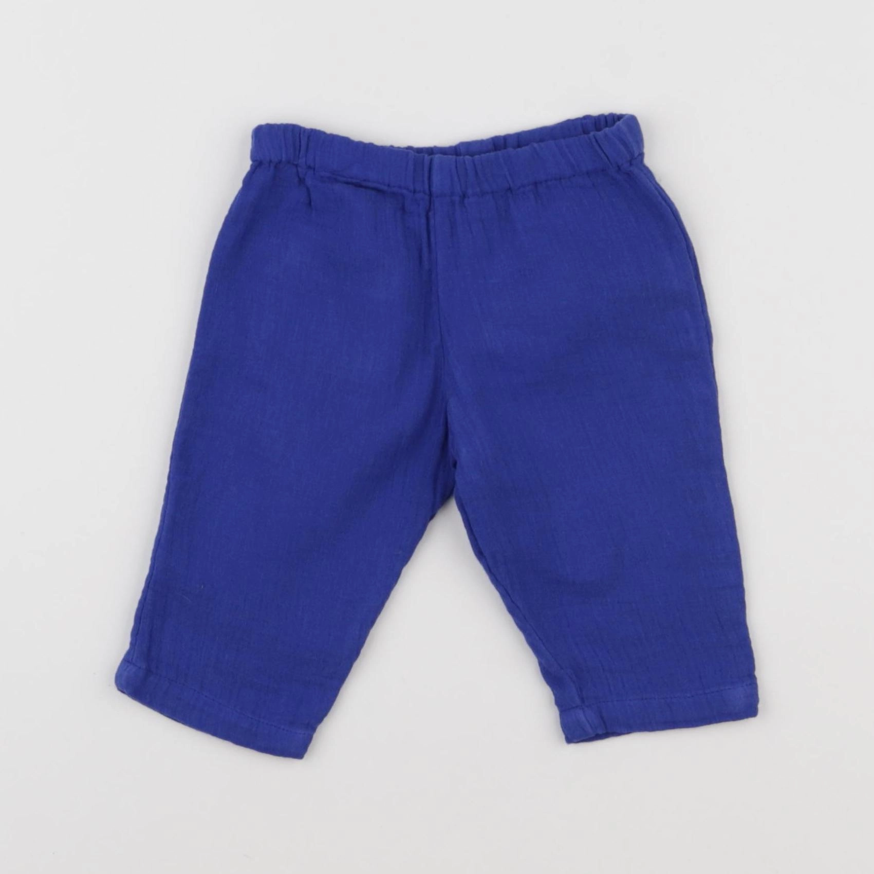 Bonton - pantalon bleu - 6 mois