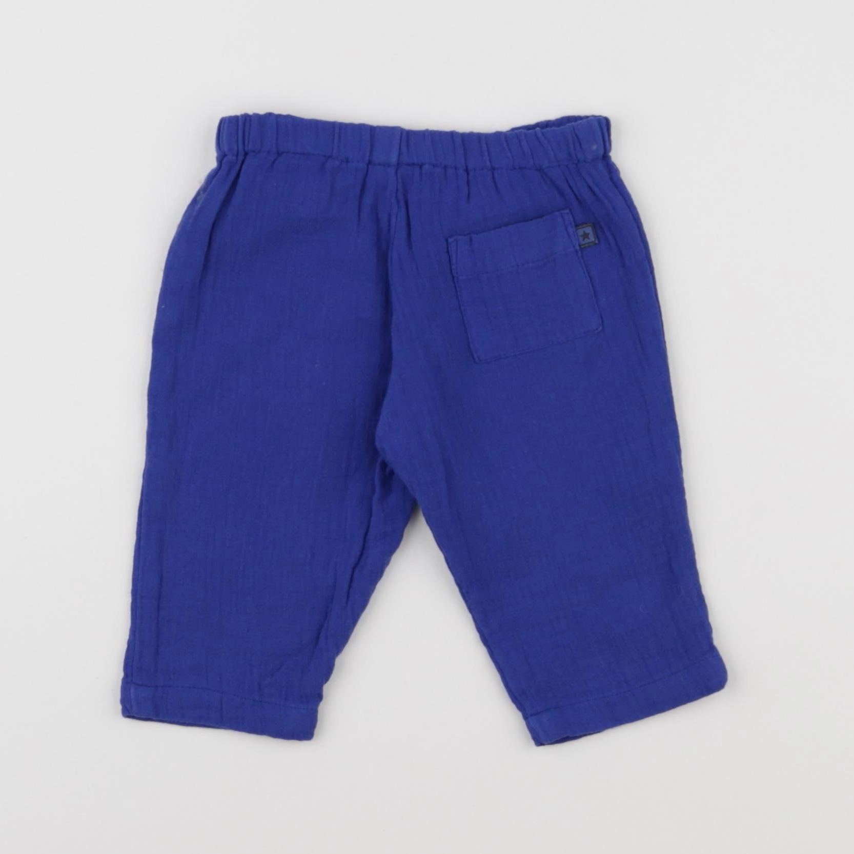 Bonton - pantalon bleu - 6 mois