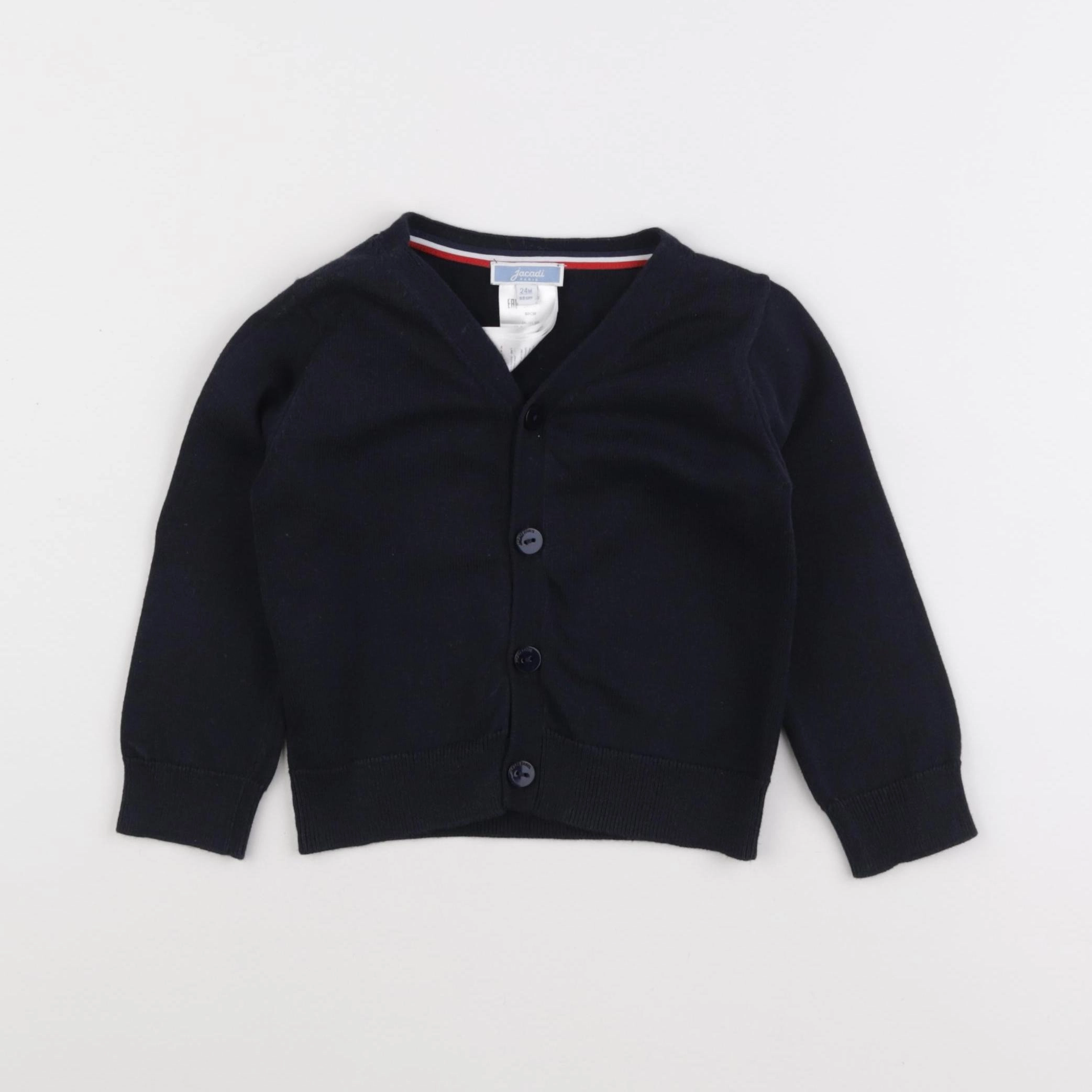 Jacadi - gilet bleu - 24 mois